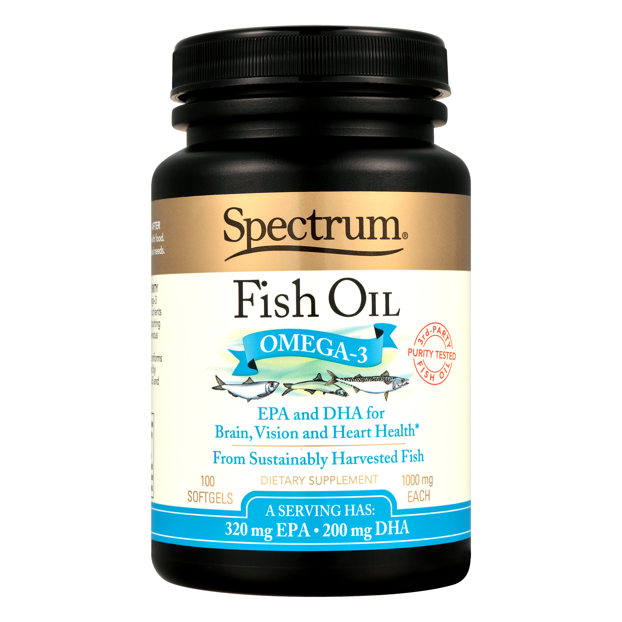 Spectrum® Fish Oil Omega-3 Dietary Supplement Softgels