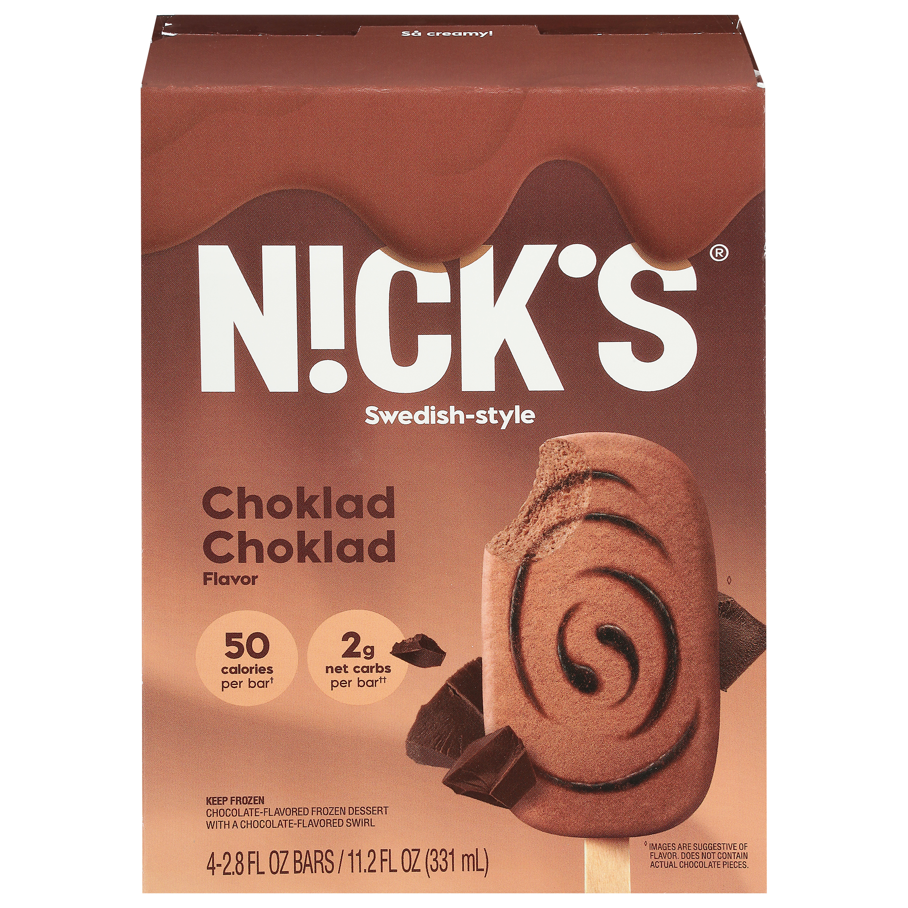 Nick's Swedish-Style Choklad Choklad Flavor Bars