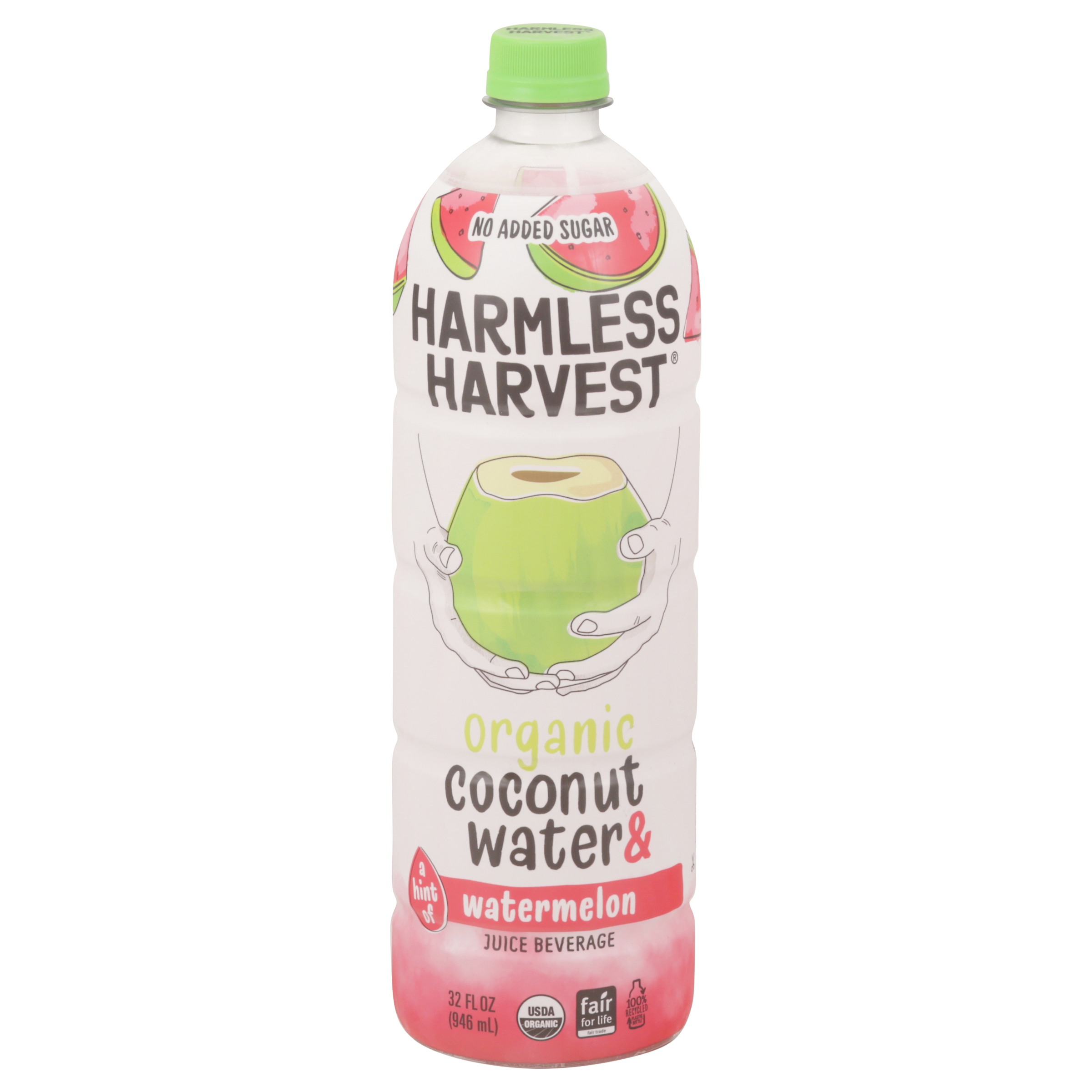 Harmless Harvest Organic Coconut Water & a Hint of Watermelon Juice Beverage