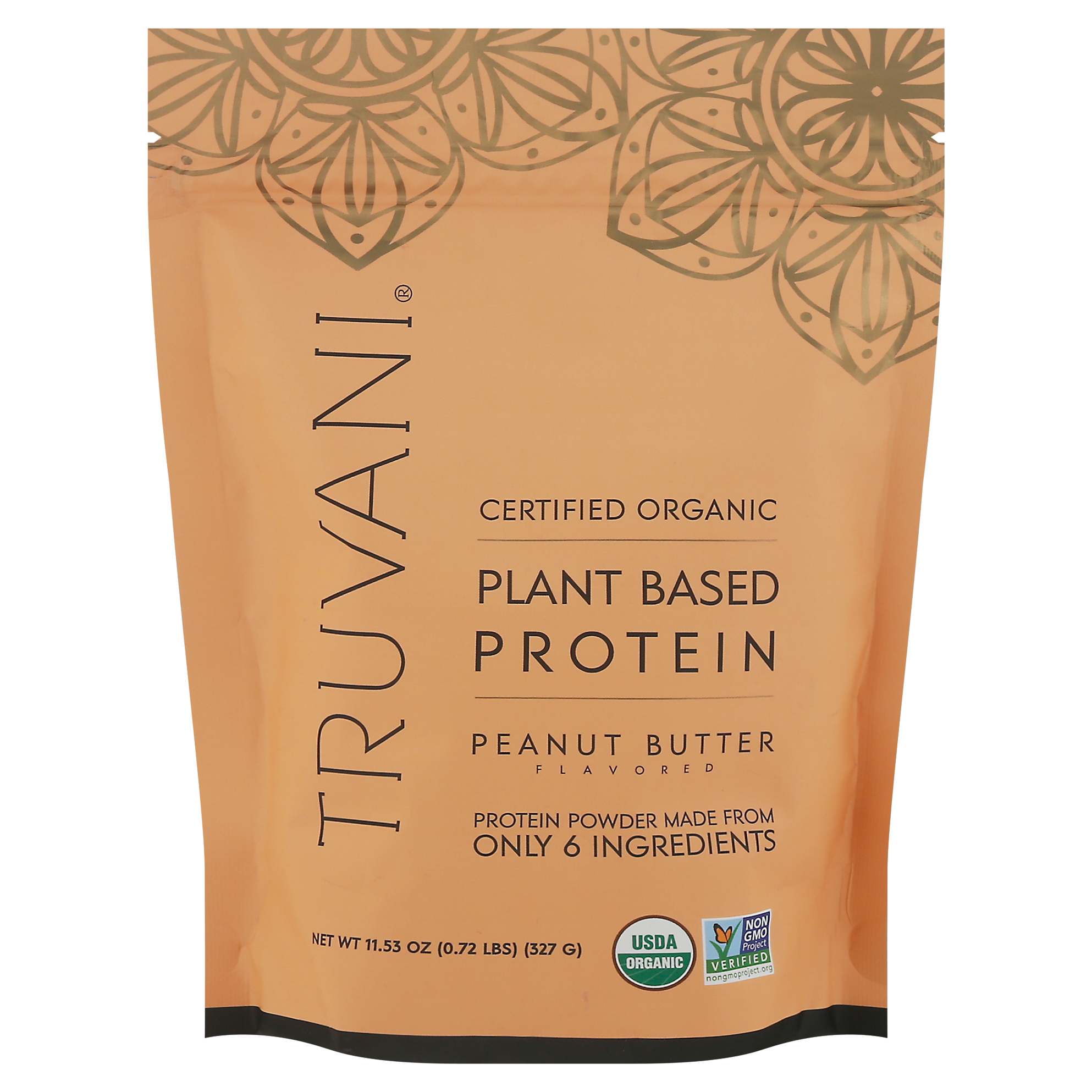 Truvani Organic Plant Based Peanut Butter Flavored Protein Powder