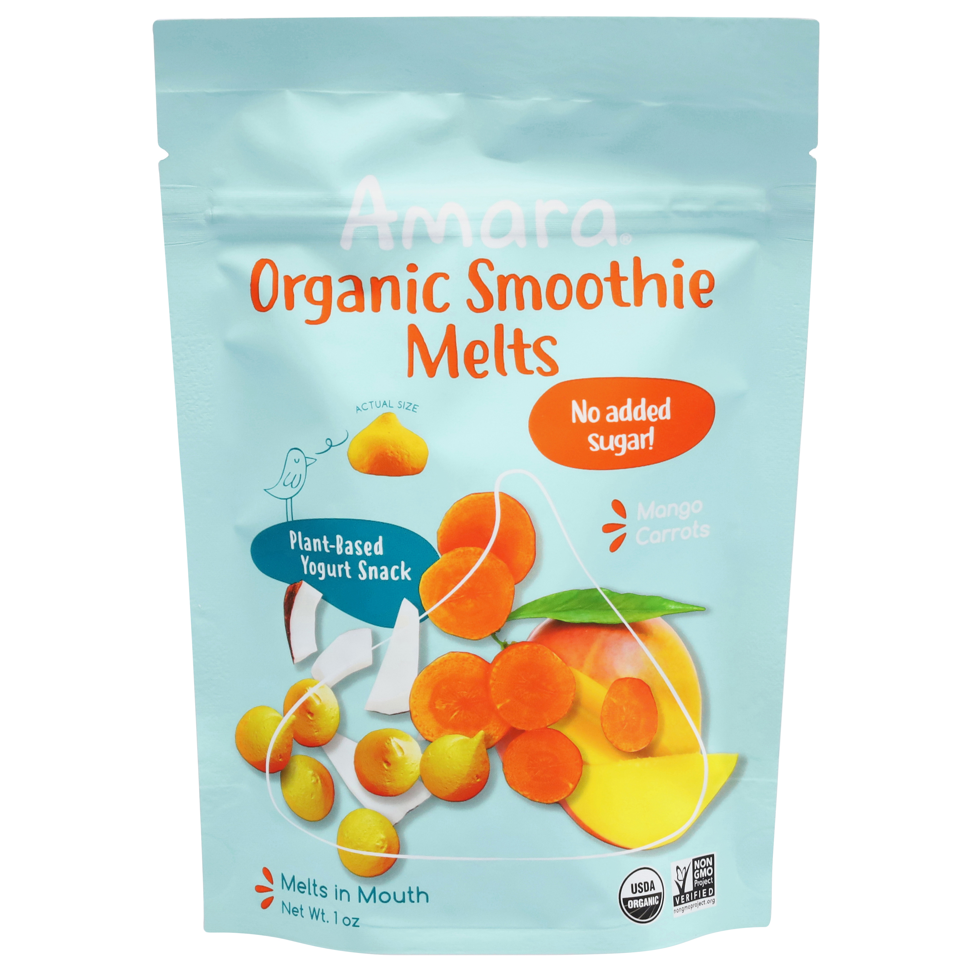 Amara Organic Mango Carrots Smoothie Melts