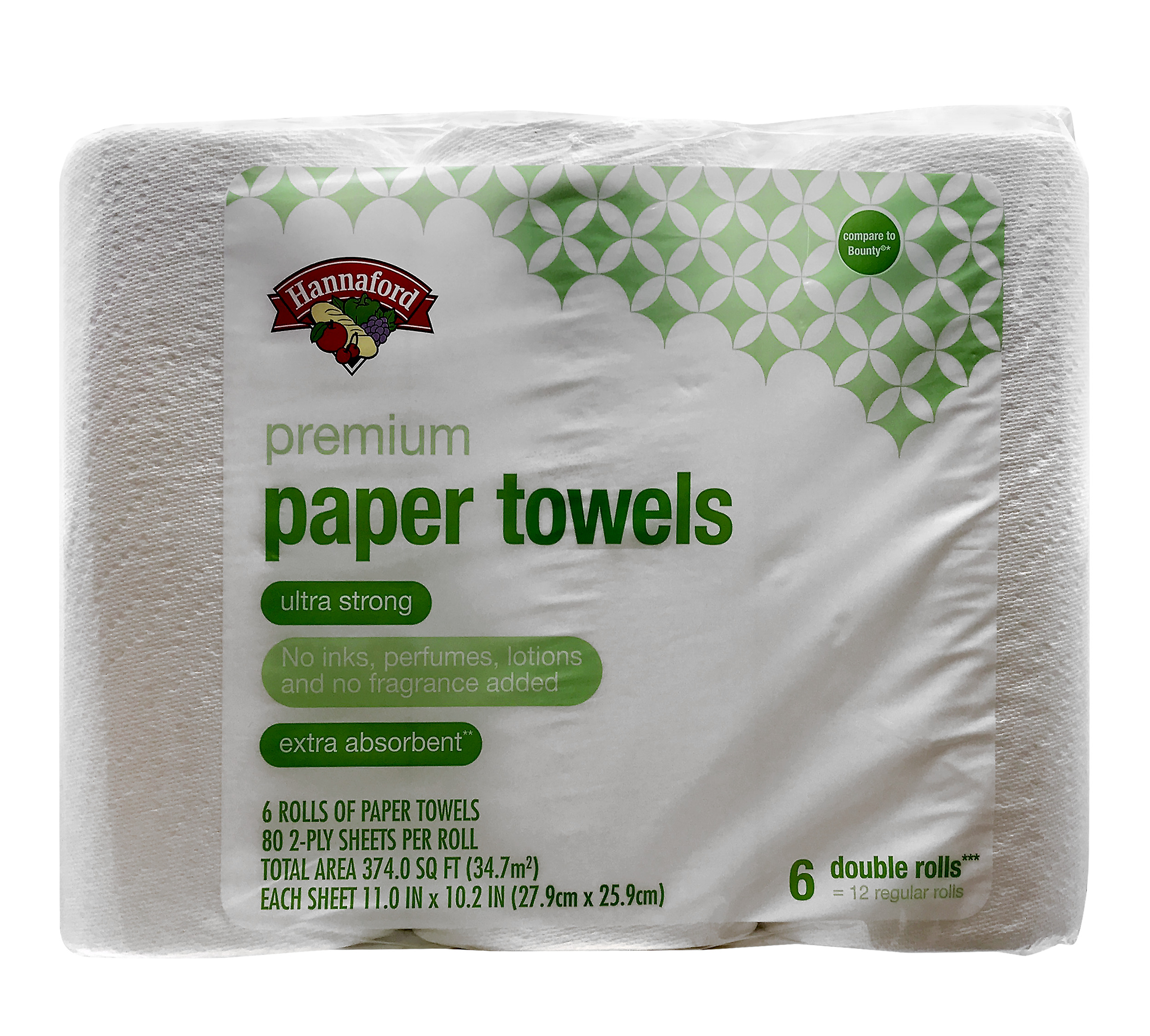 Hannaford Premium Paper Towels Double Rolls