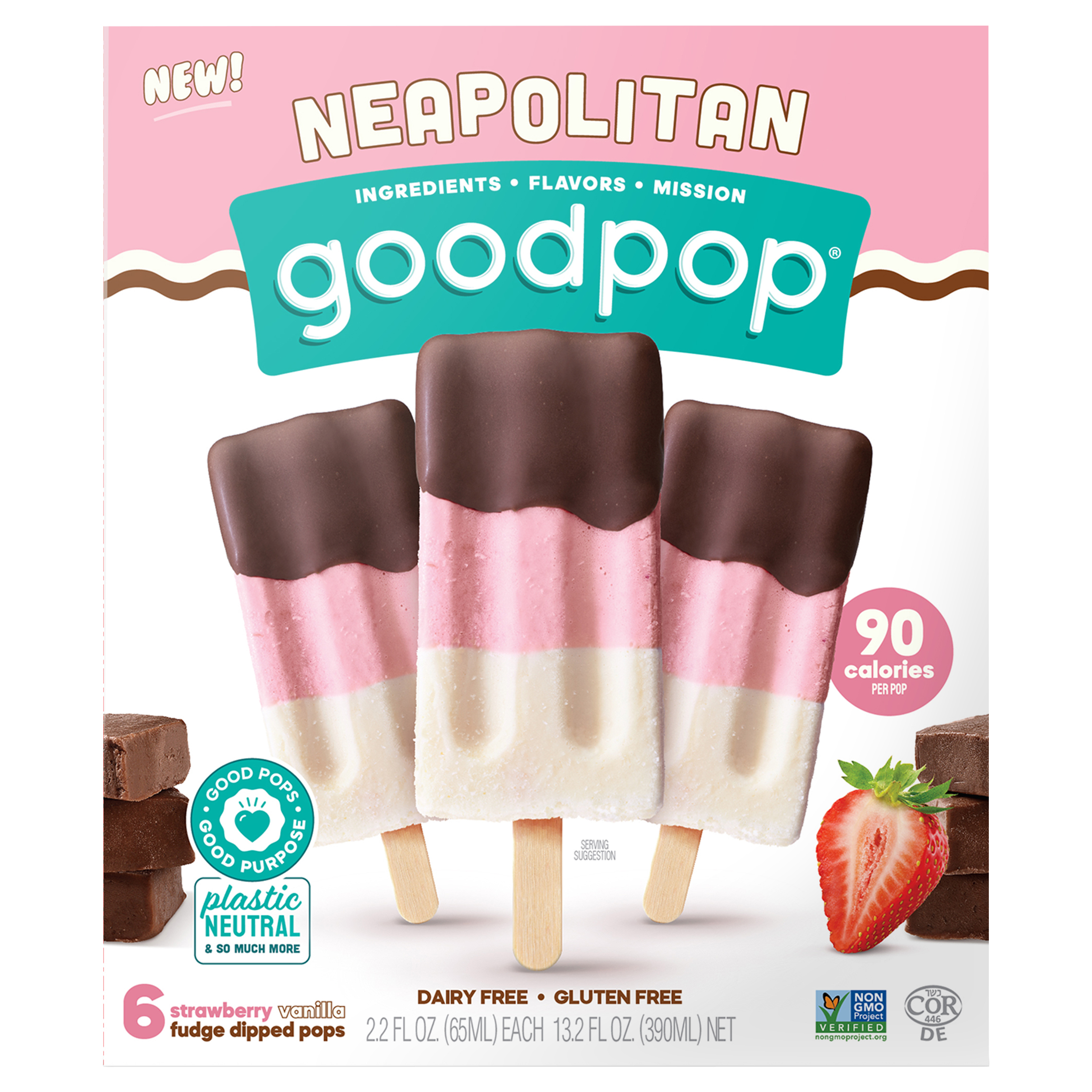 Neapolitan Dairy-Free Oat Milk Frozen Dessert Bars,
