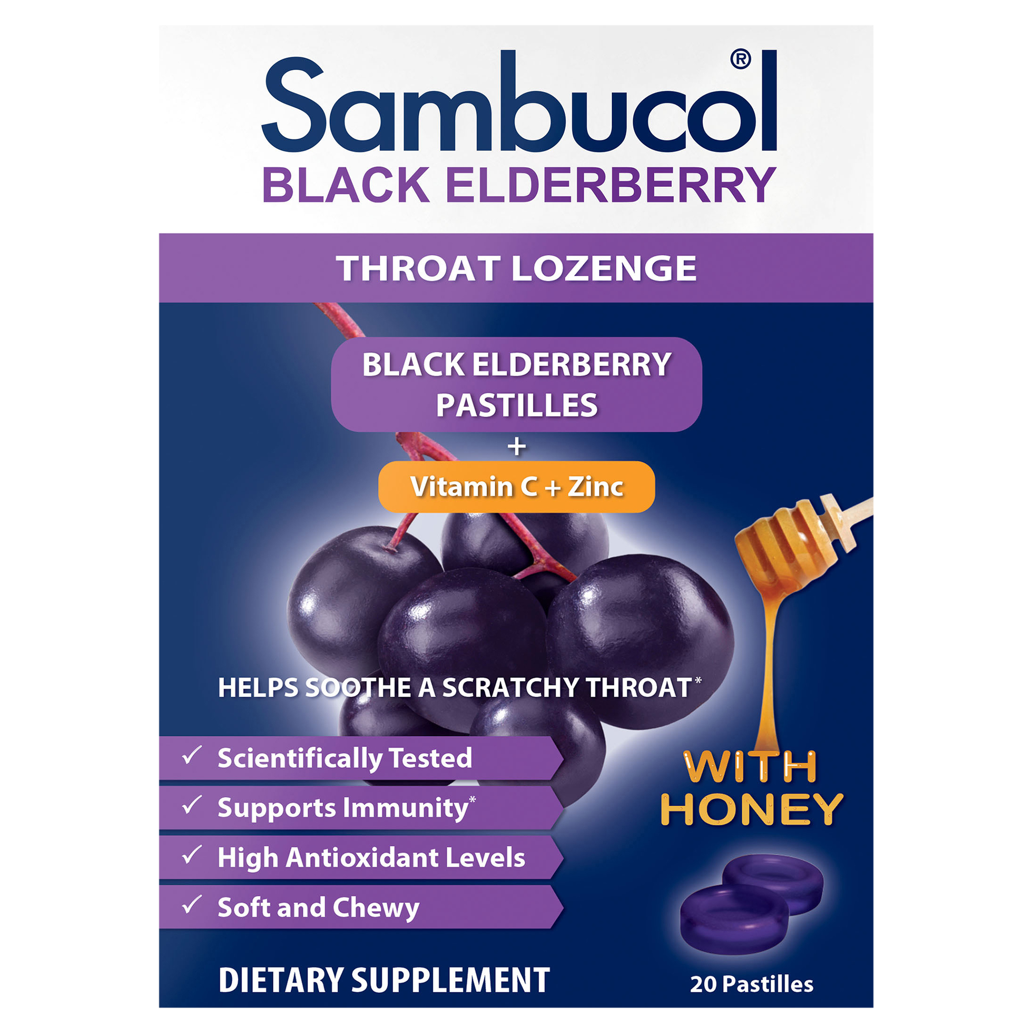 Sambucol Black Elderberry Pastilles