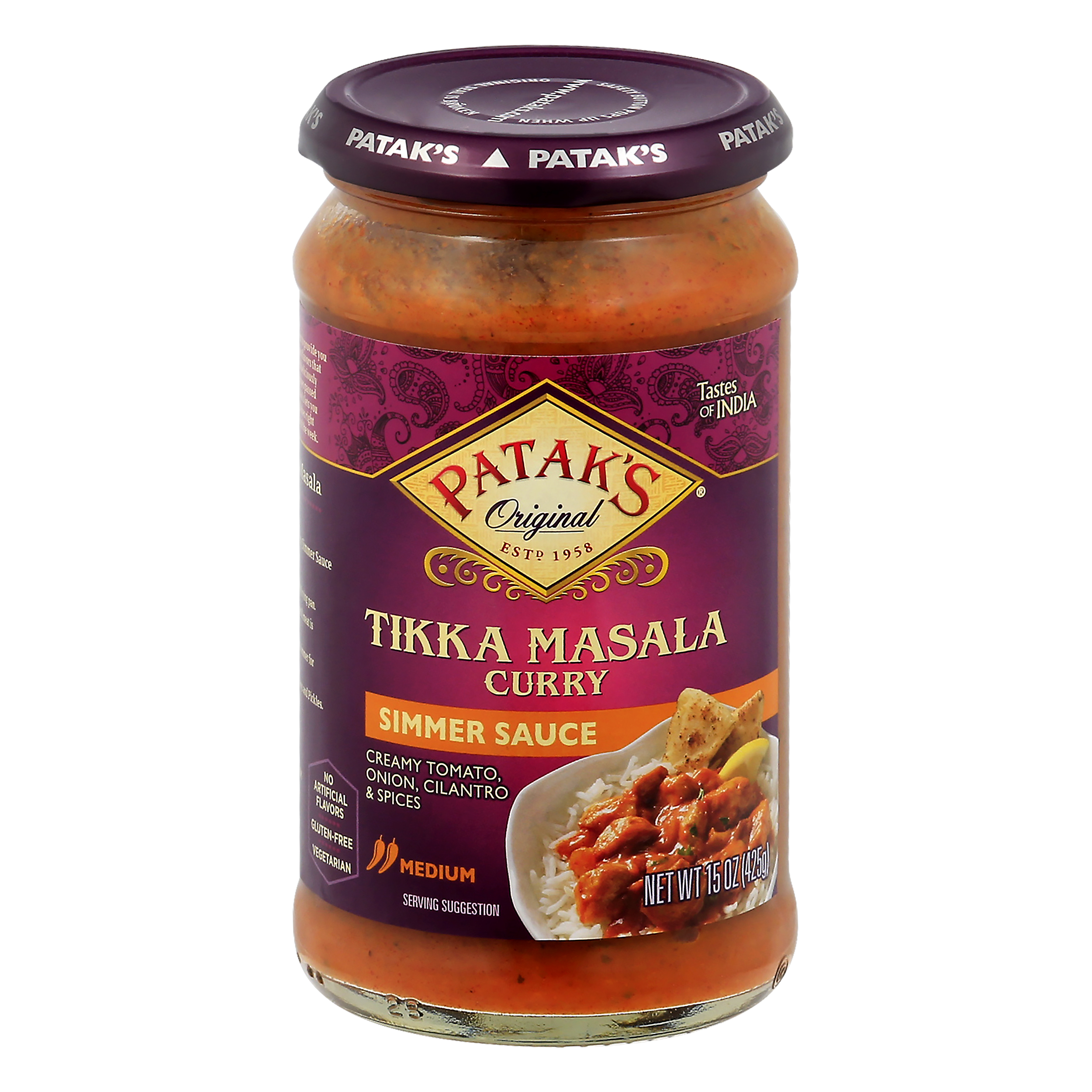 Pataks Medium Tikka Masala Curry Simmer Sauce