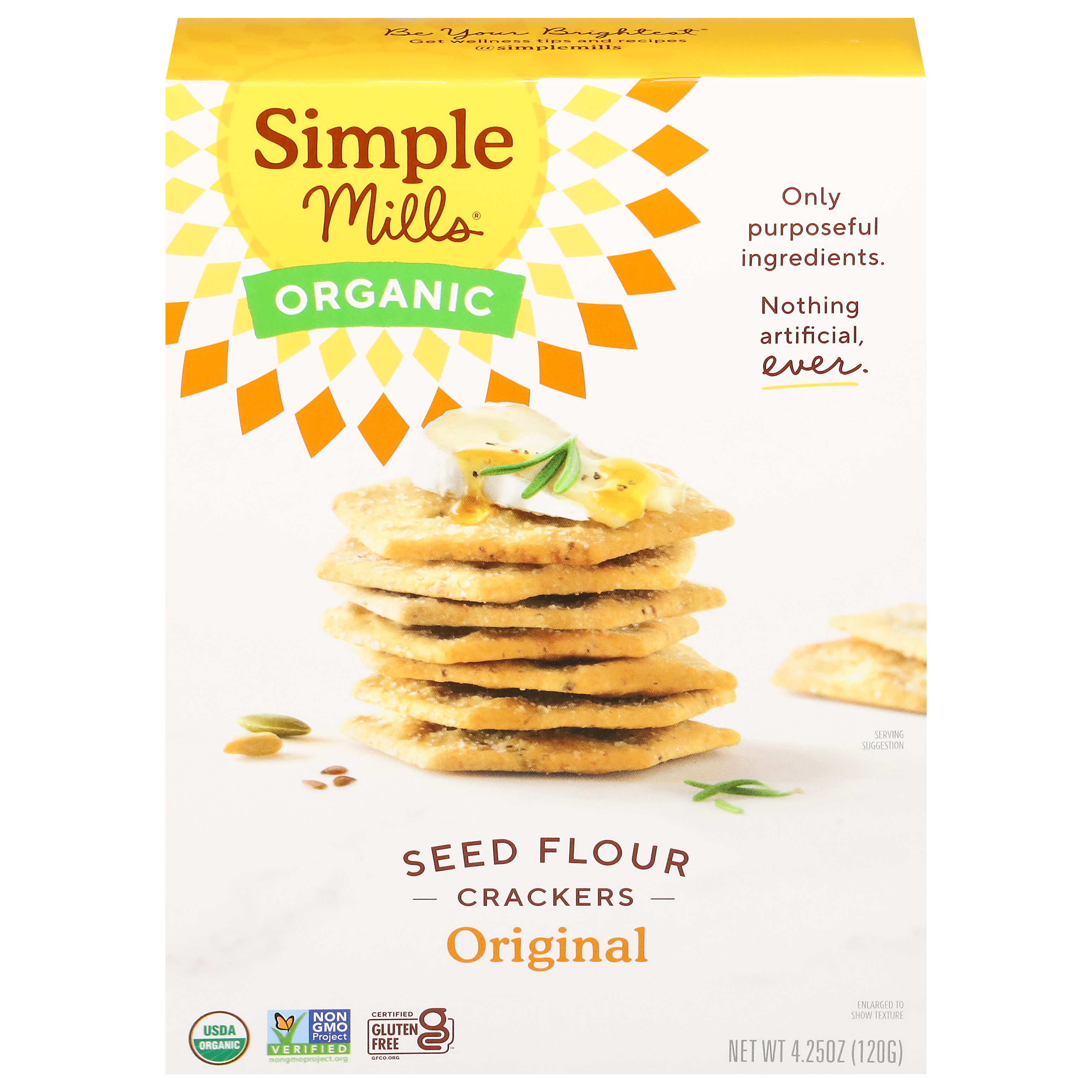 Simple Mills Seed Flour Original Crackers