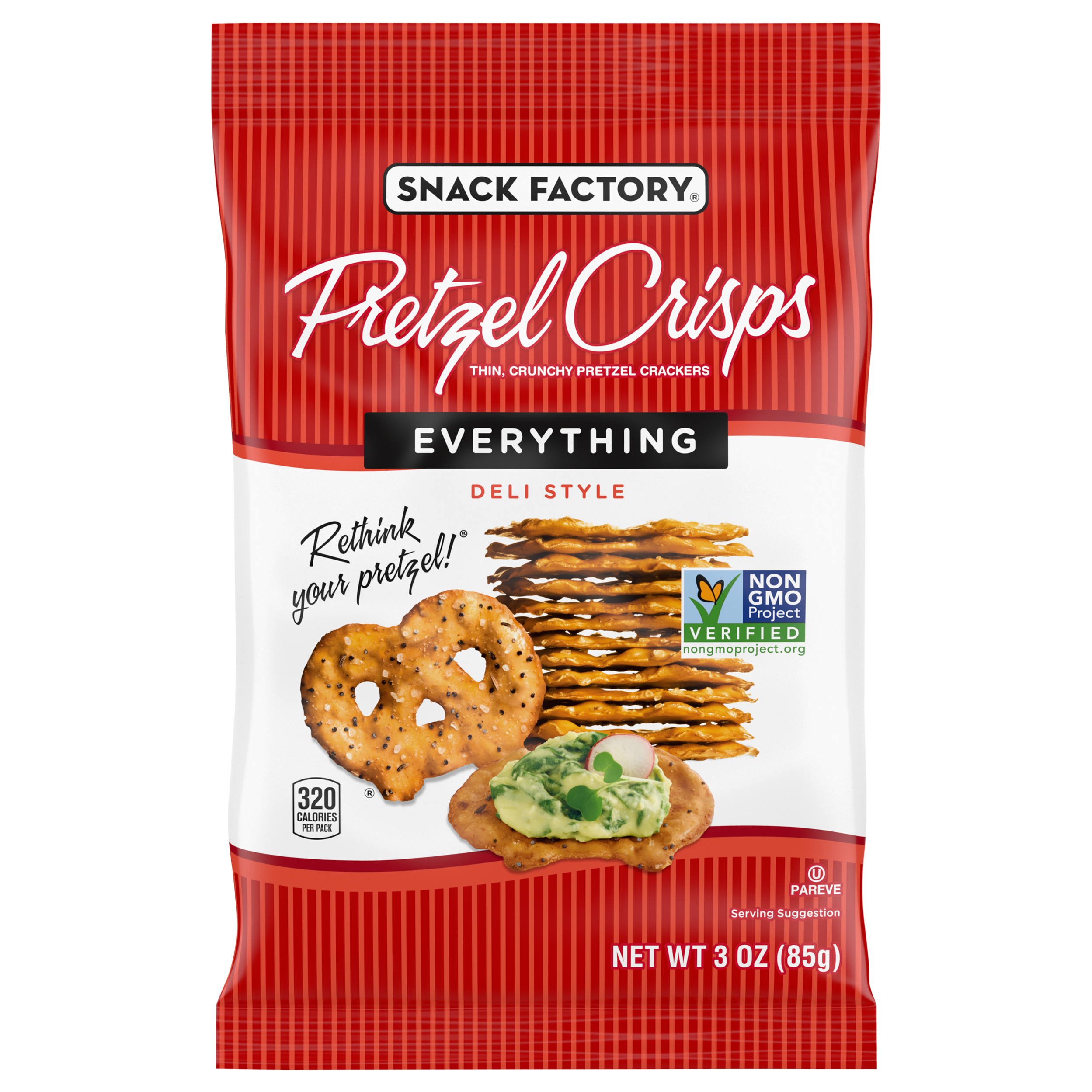 Snack Factory Deli Style Everything Pretzel Crisps