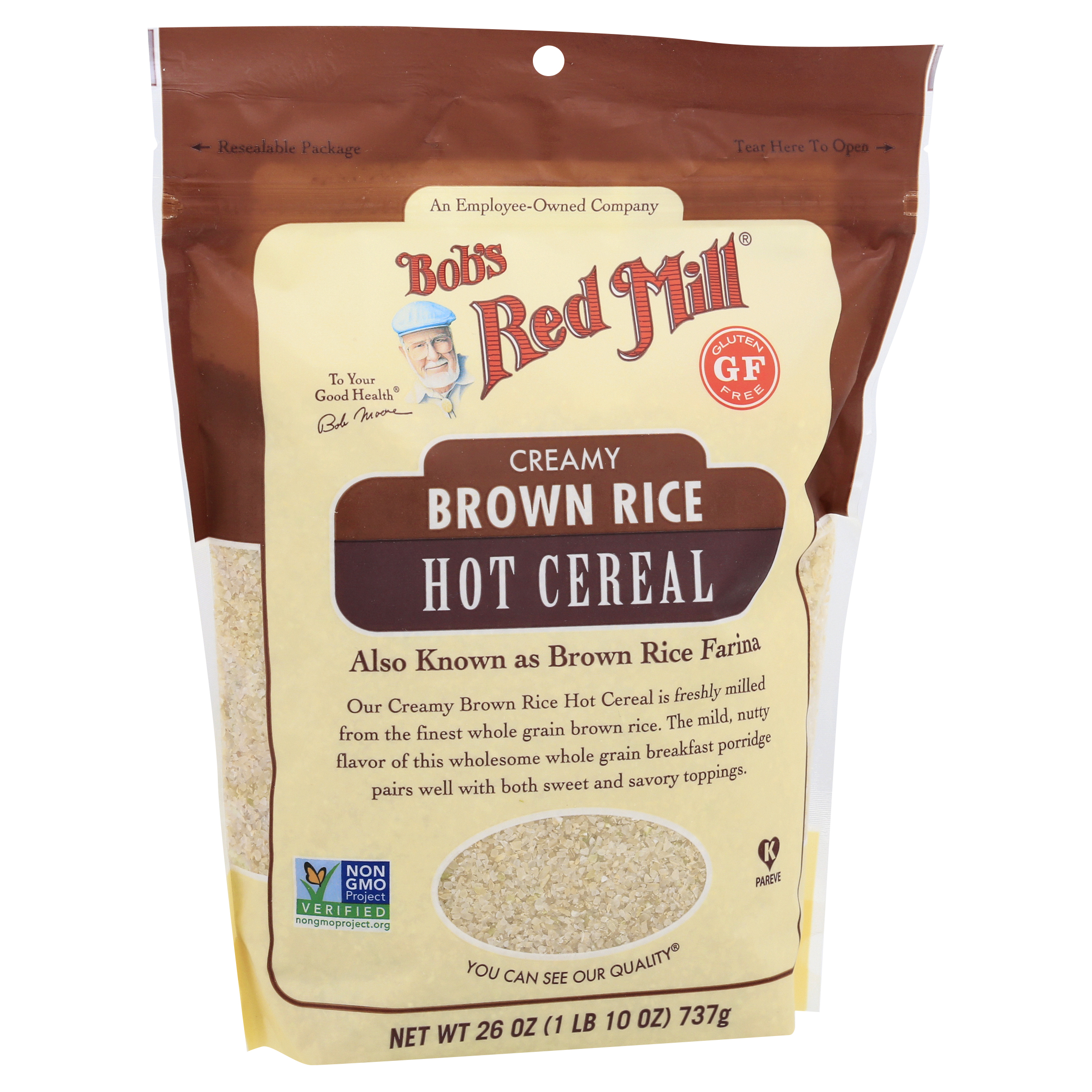 Bobs Red Mill Creamy Brown Rice Hot Cereal