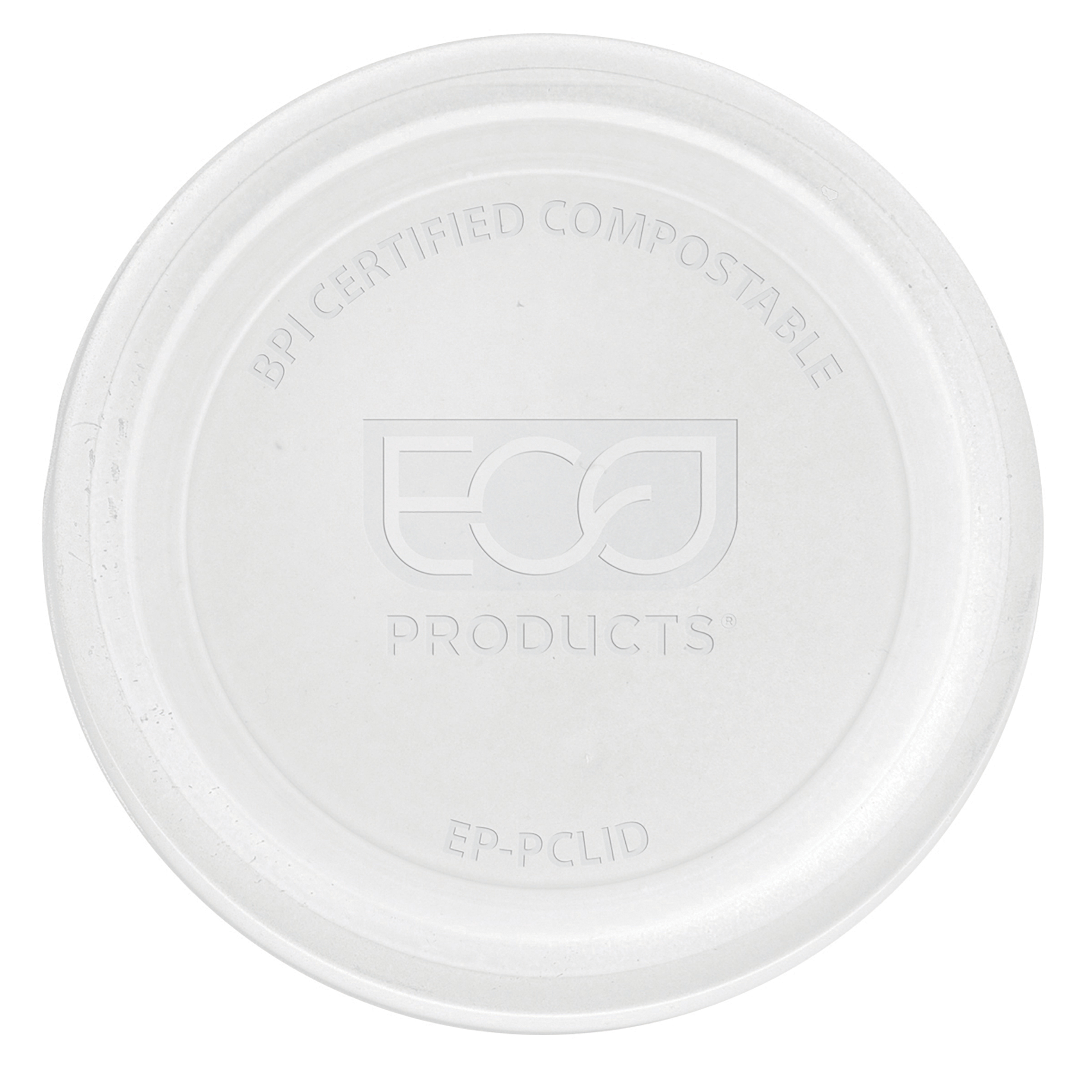 EP-PCLID PLA SOUFFLE CUP LID 2000/CS COMPOSTABLE