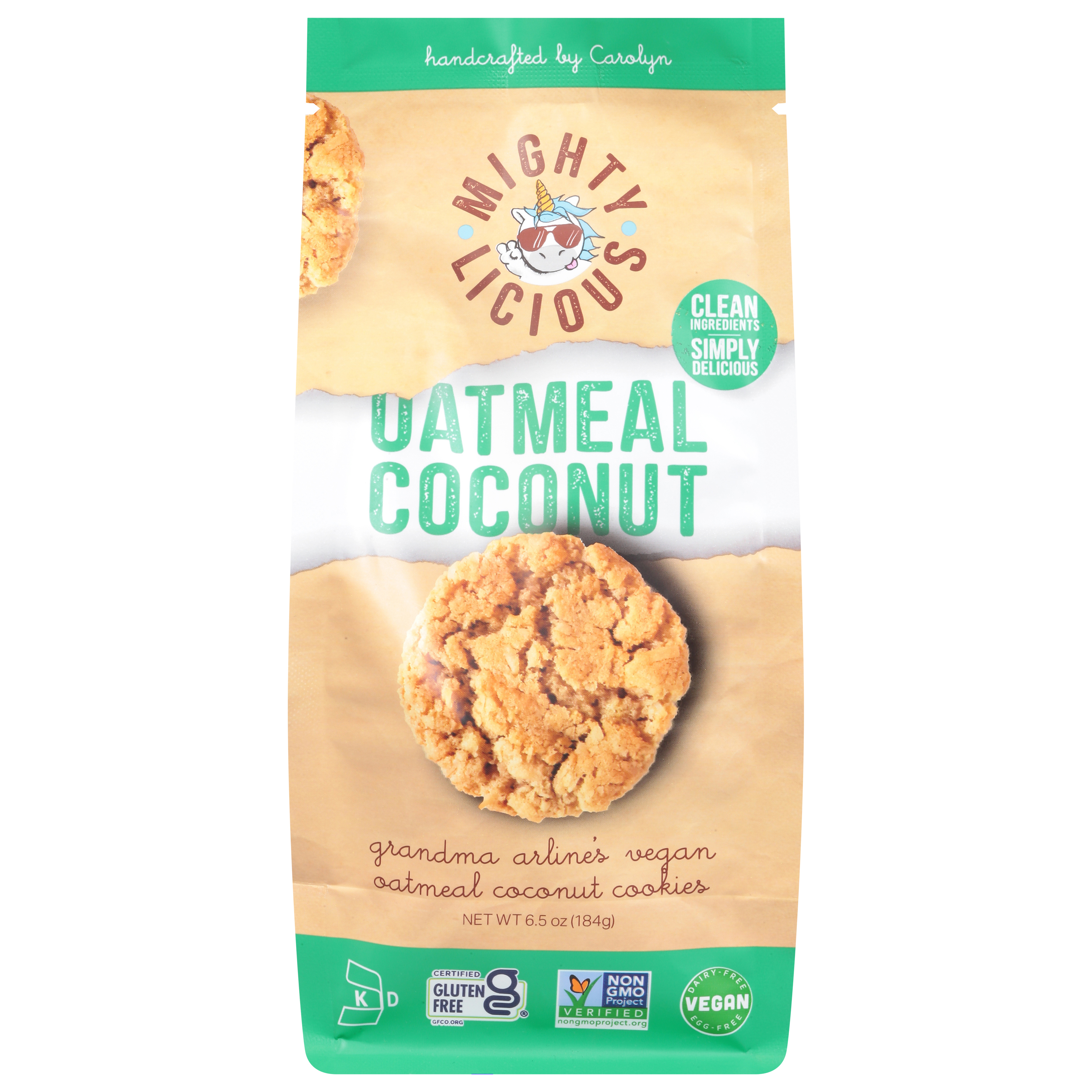 Mightylicious Oatmeal Coconut Cookies