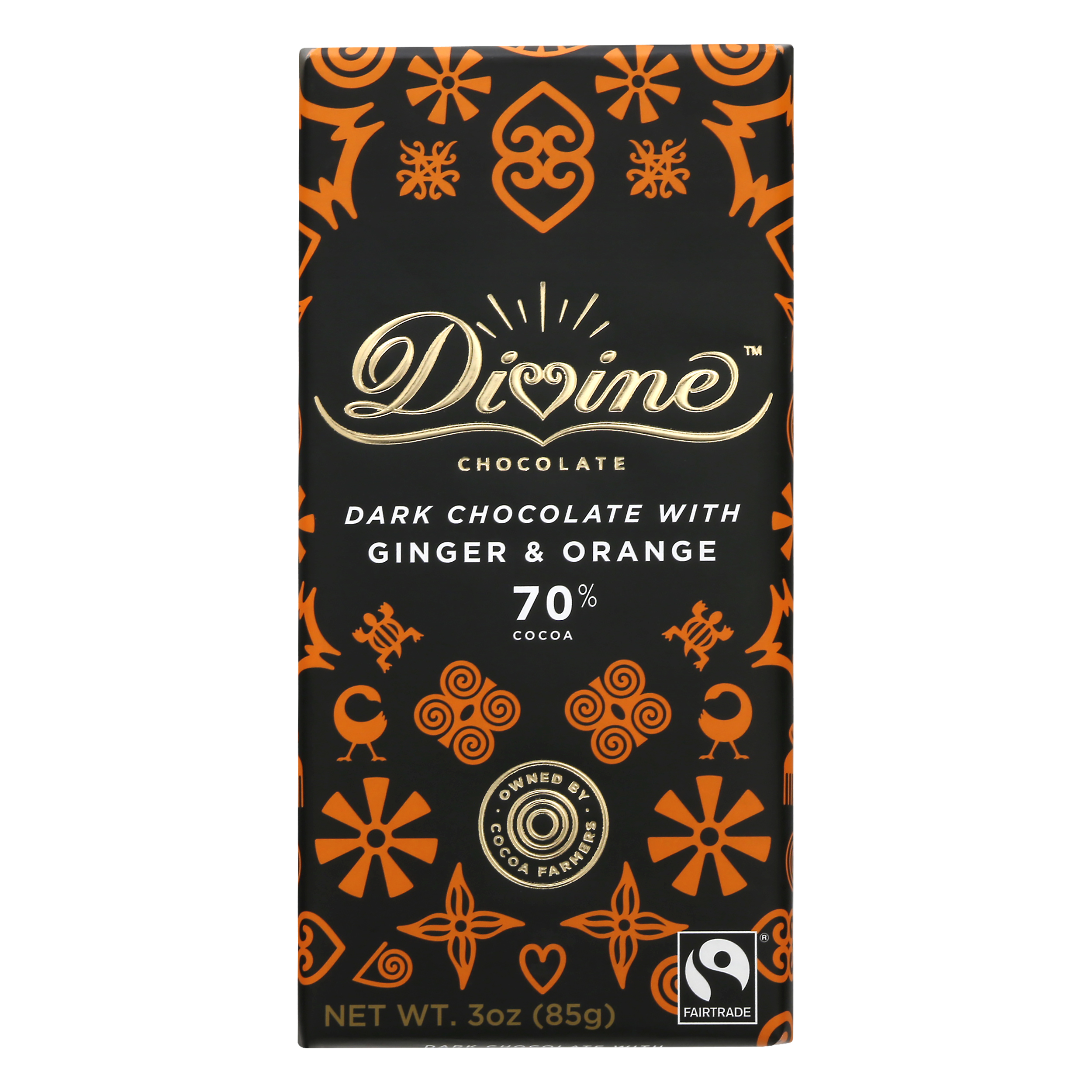 Divine Chocolate with Ginger & Orange Dark Chocolate