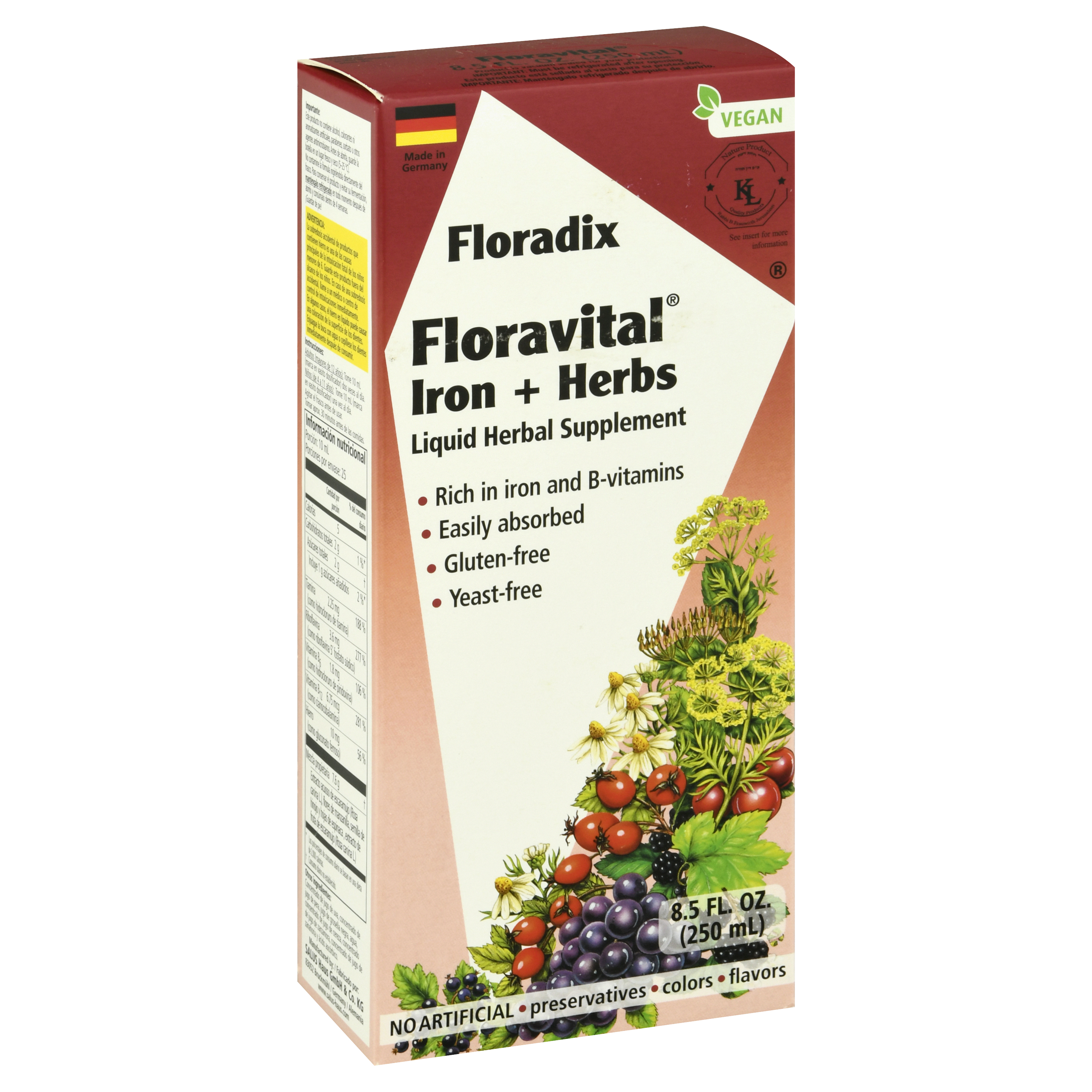 Floradix Floravital Iron + Herbs