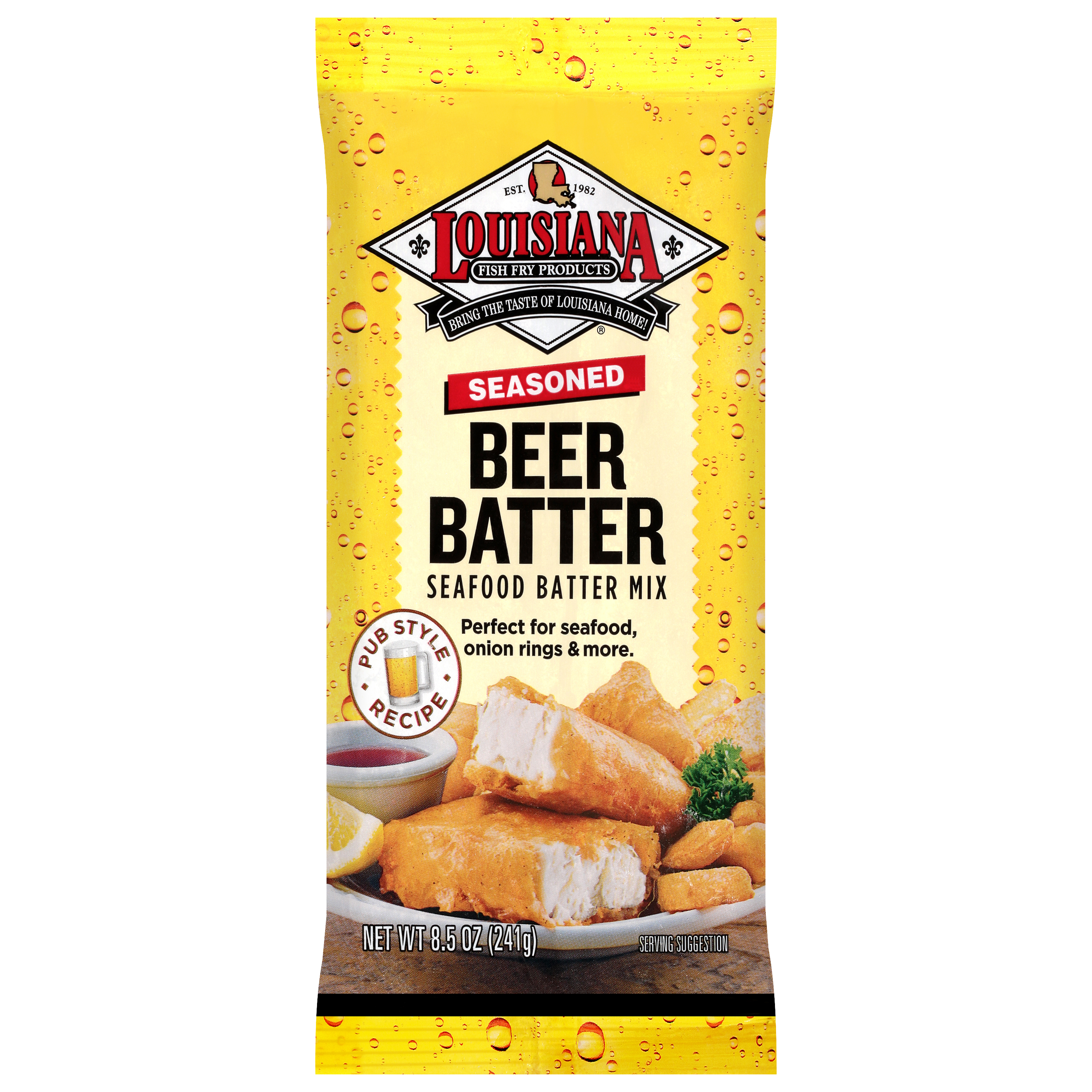 Louisiana Fish Fry Products Seasoned Beer Batter Seafood Batter Mix