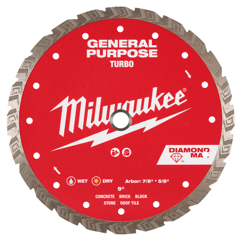 9" DIAMOND MAX Turbo, General Purpose Diamond Blade