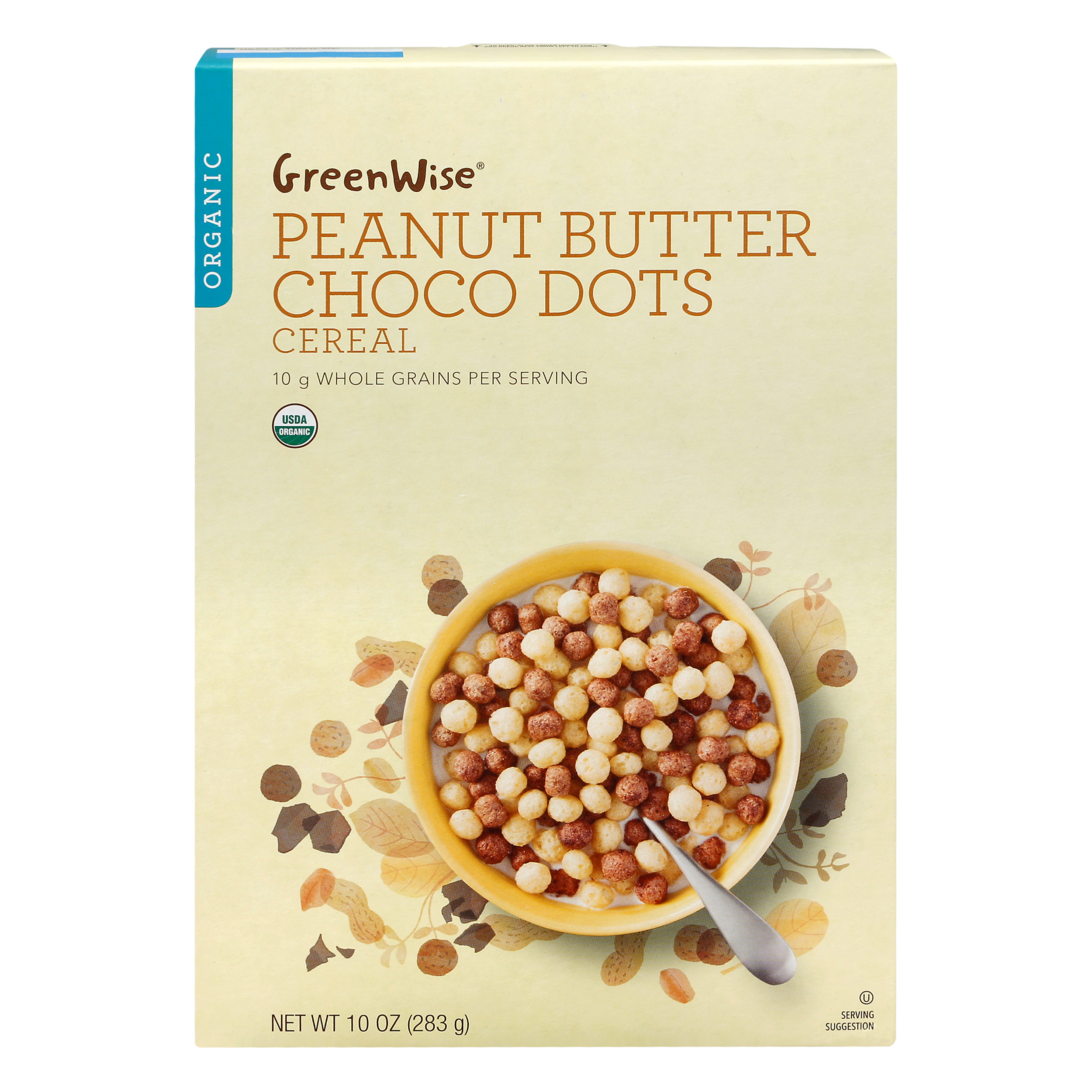 GreenWise Organic Peanut Butter Choco Dots Cereal 10.0 oz BOX
