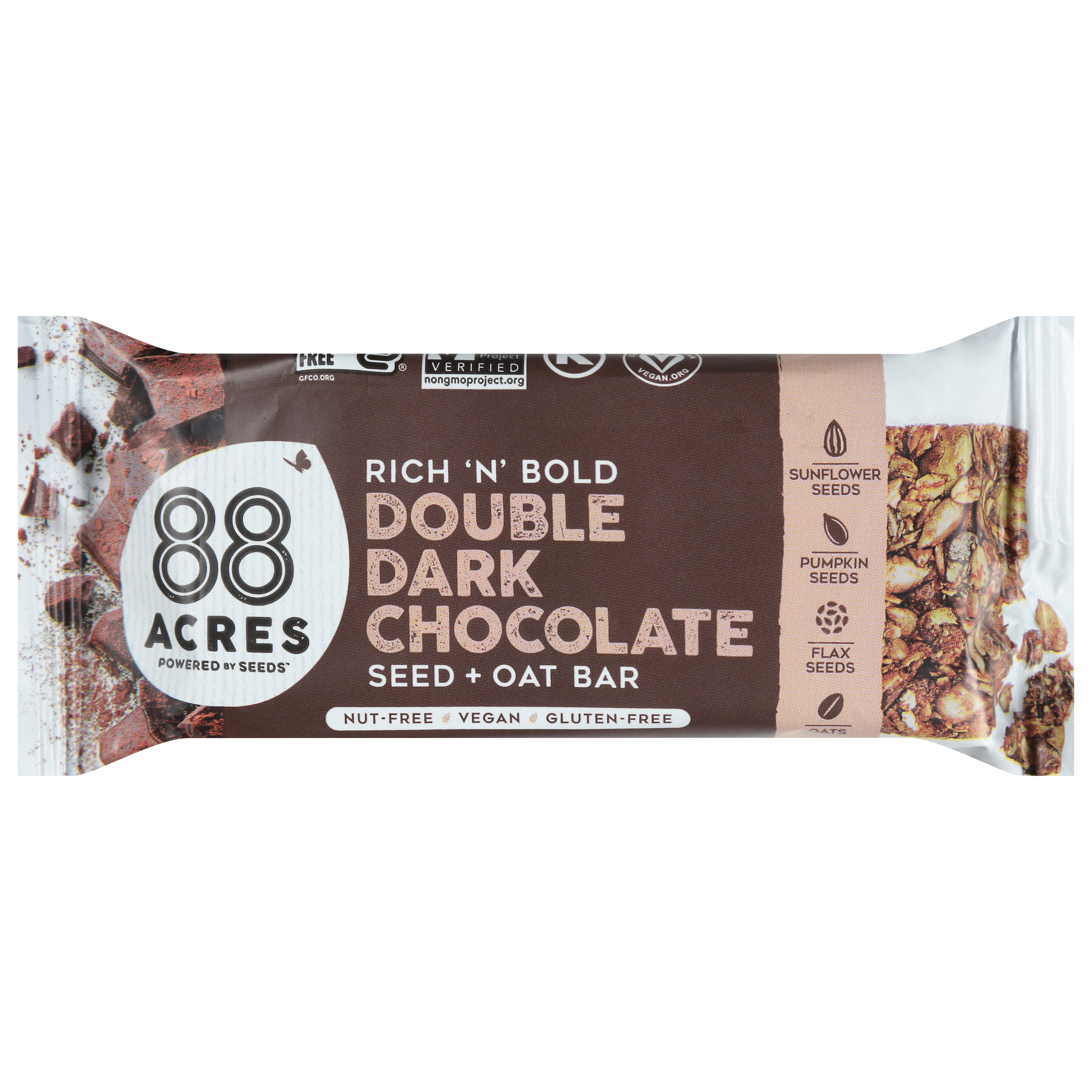 88 Acres Rich 'N' Bold Double Dark Chocolate Seed + Oat Bar