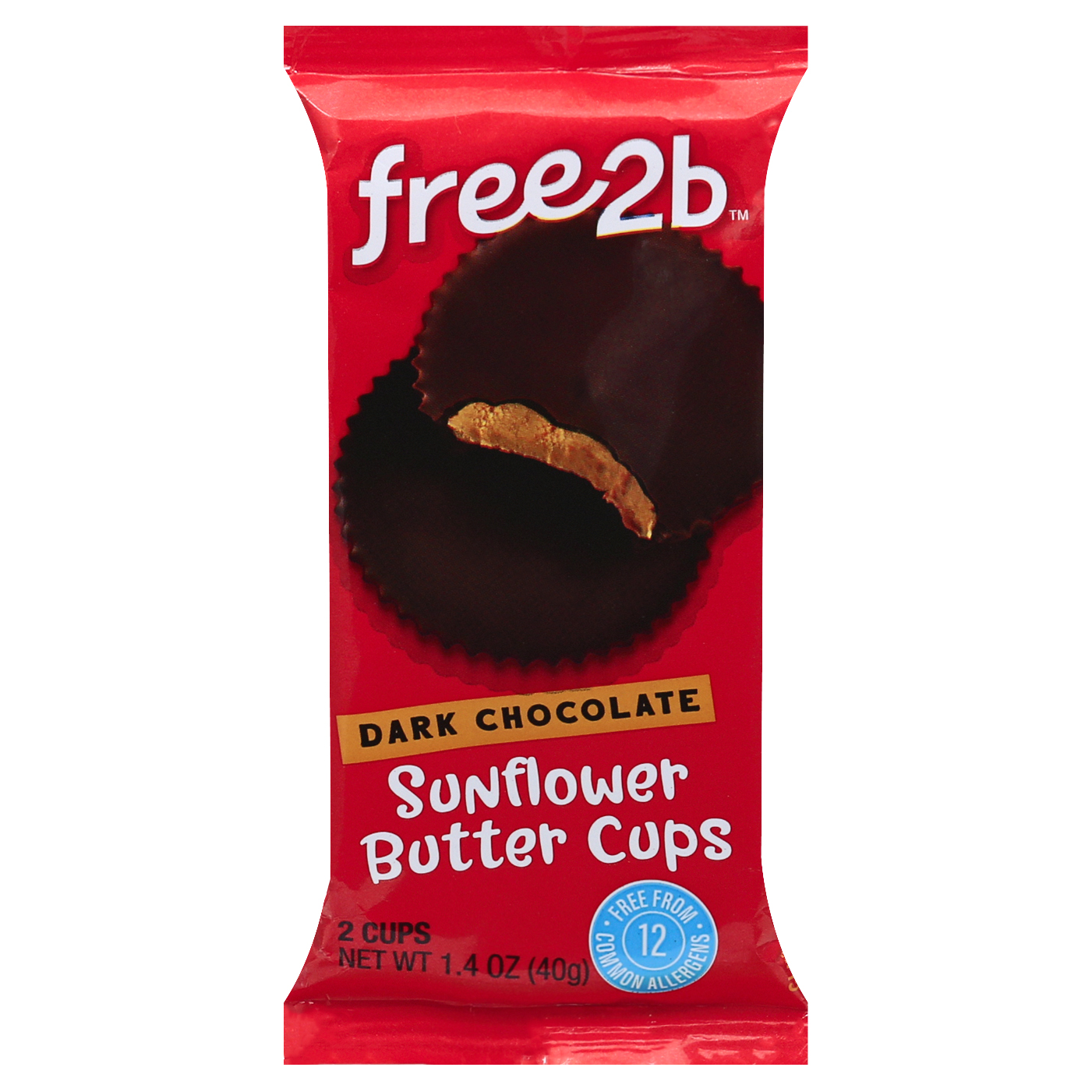 free2b Dark Chocolate Sunflower Butter Cups