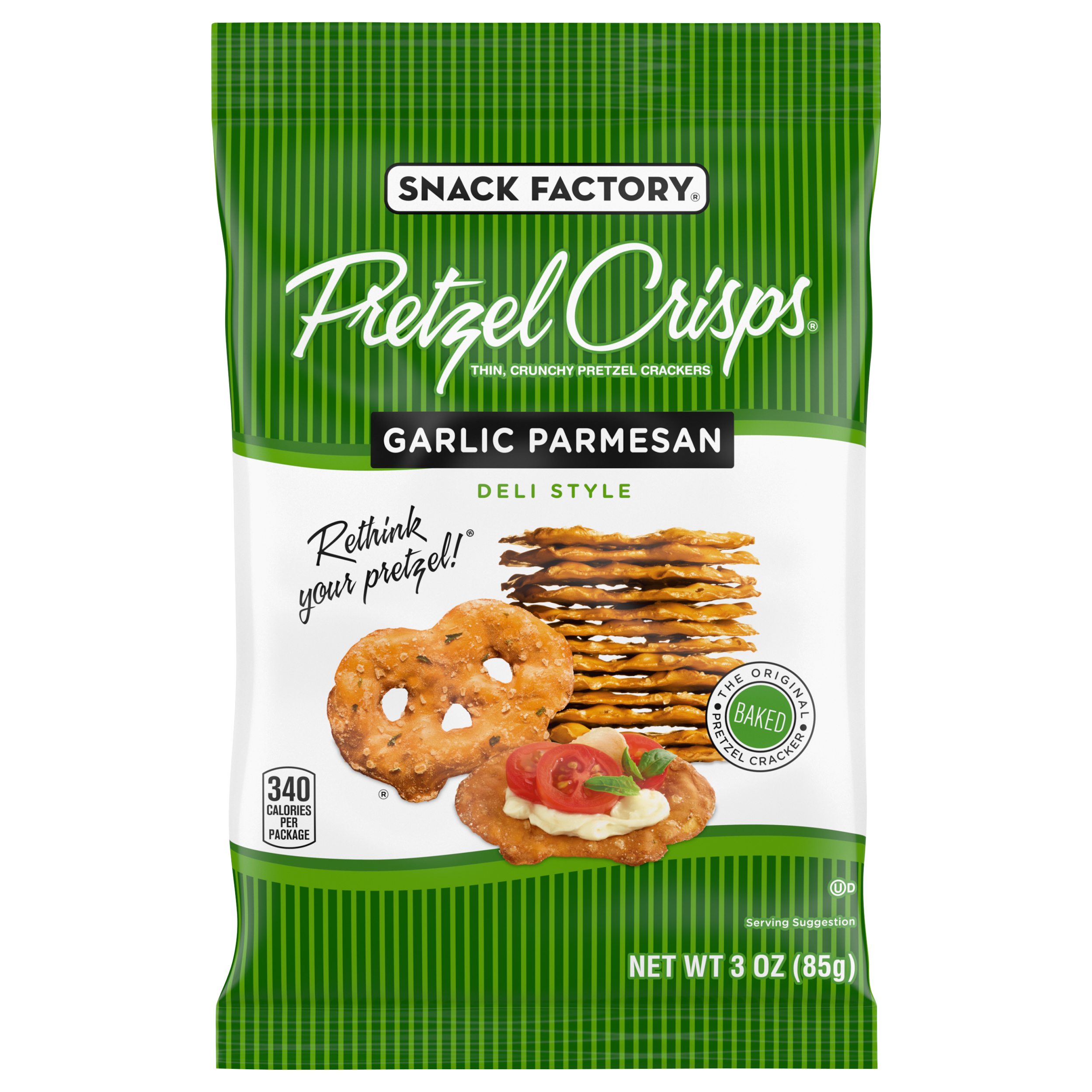 Pretzel Crisps Deli Style Garlic Parmesan