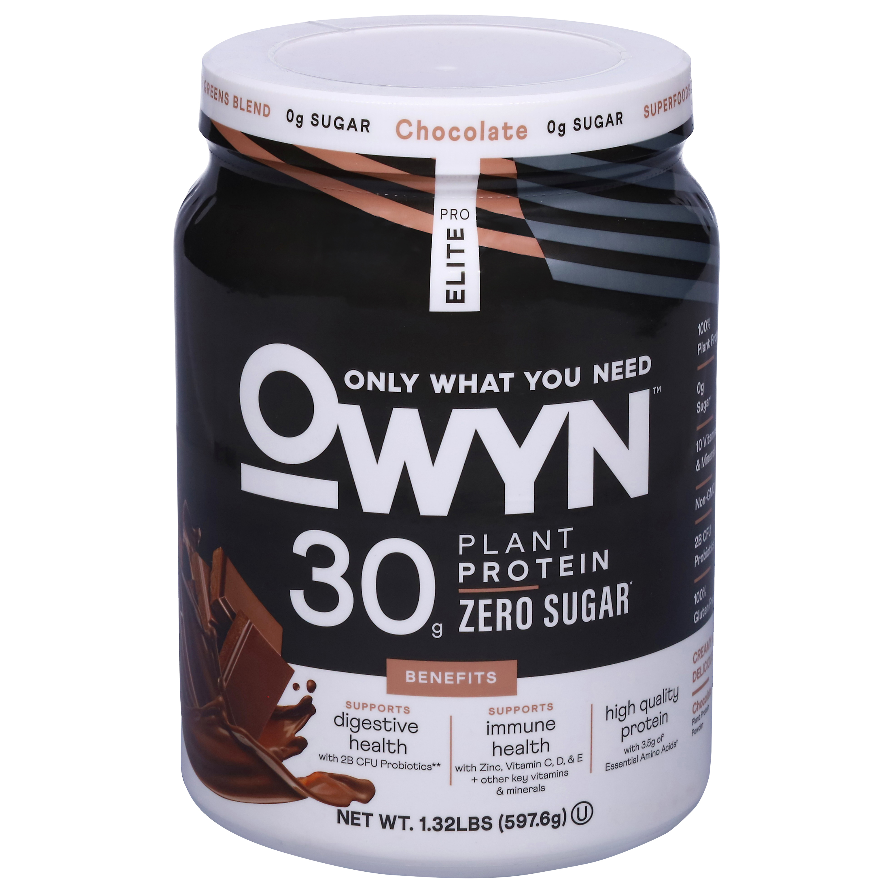 OWYN Zero Sugar Chocolate Plant Protein Powder