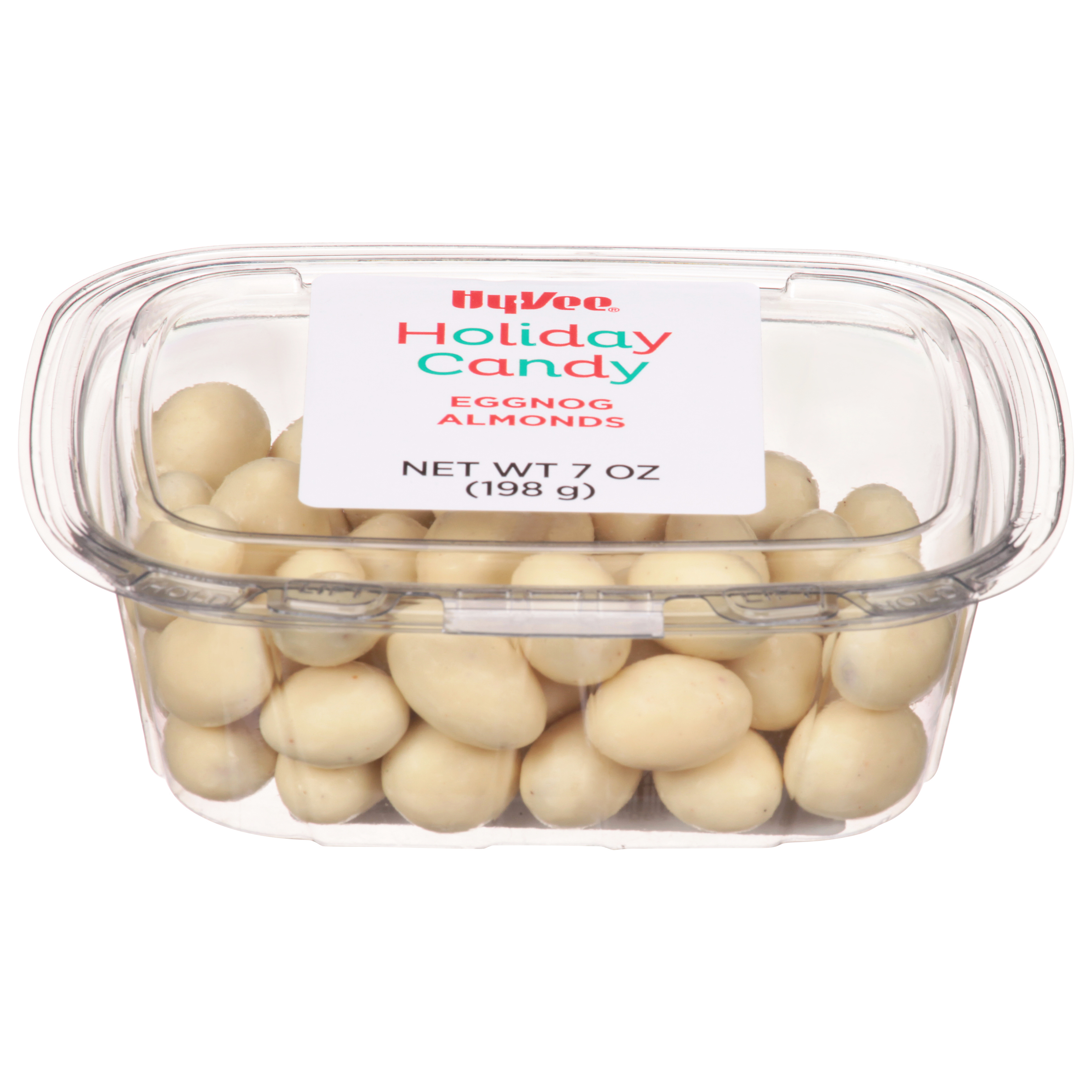 HyVee Eggnog Almonds Holiday Candy 7 oz