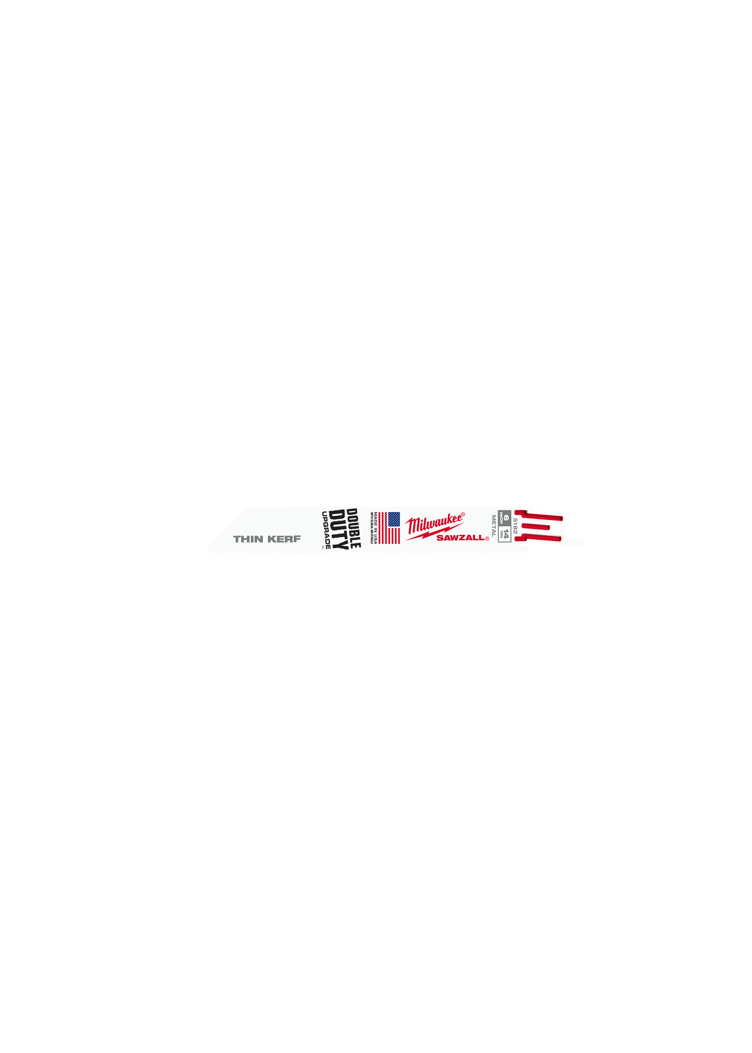 6" 14 TPI SAWZALL Blades (100 Pk)