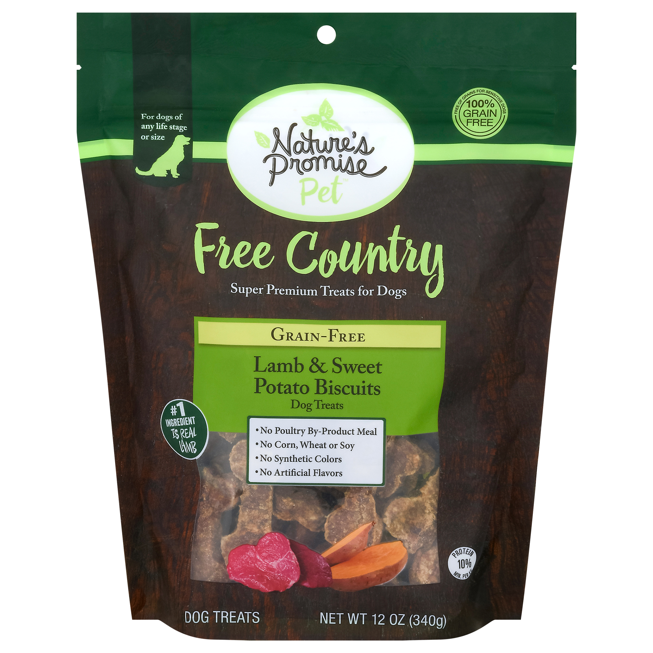 Nature's Promise Pet Free Country Lamb & Sweet Potato Biscuits Dog