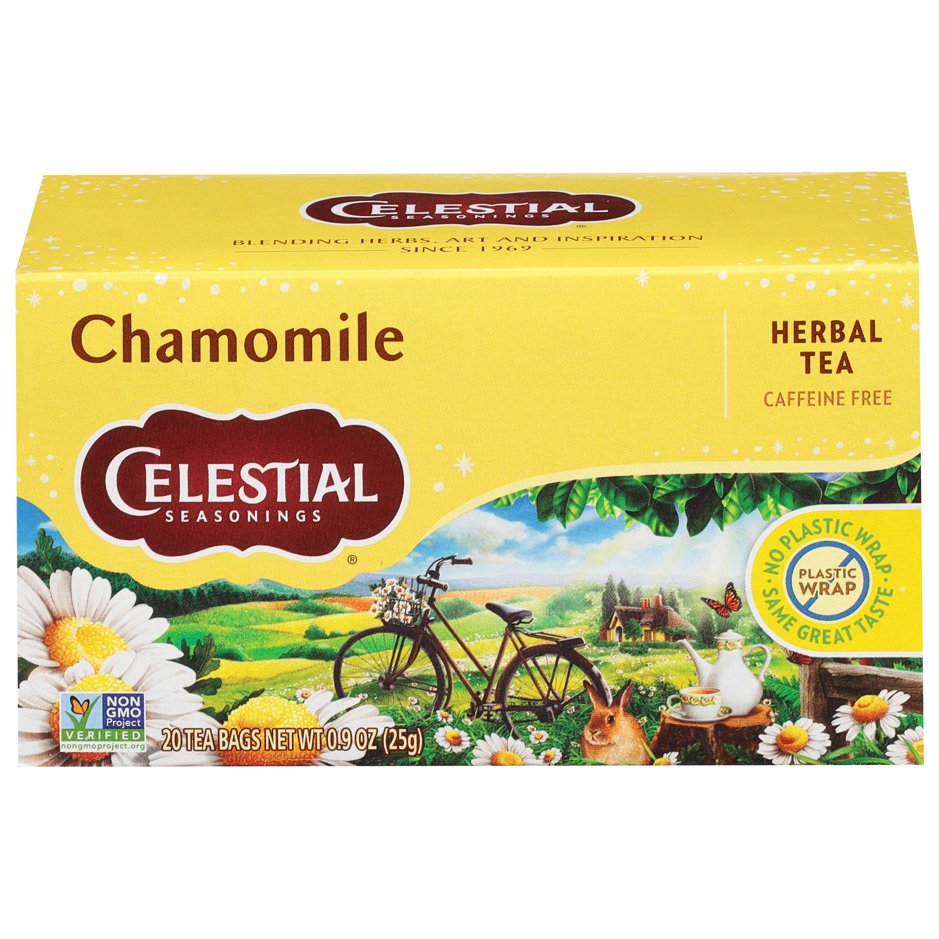 Celestial Seasonings Caffeine Free Chamomile Herbal Tea 20 Tea Bags