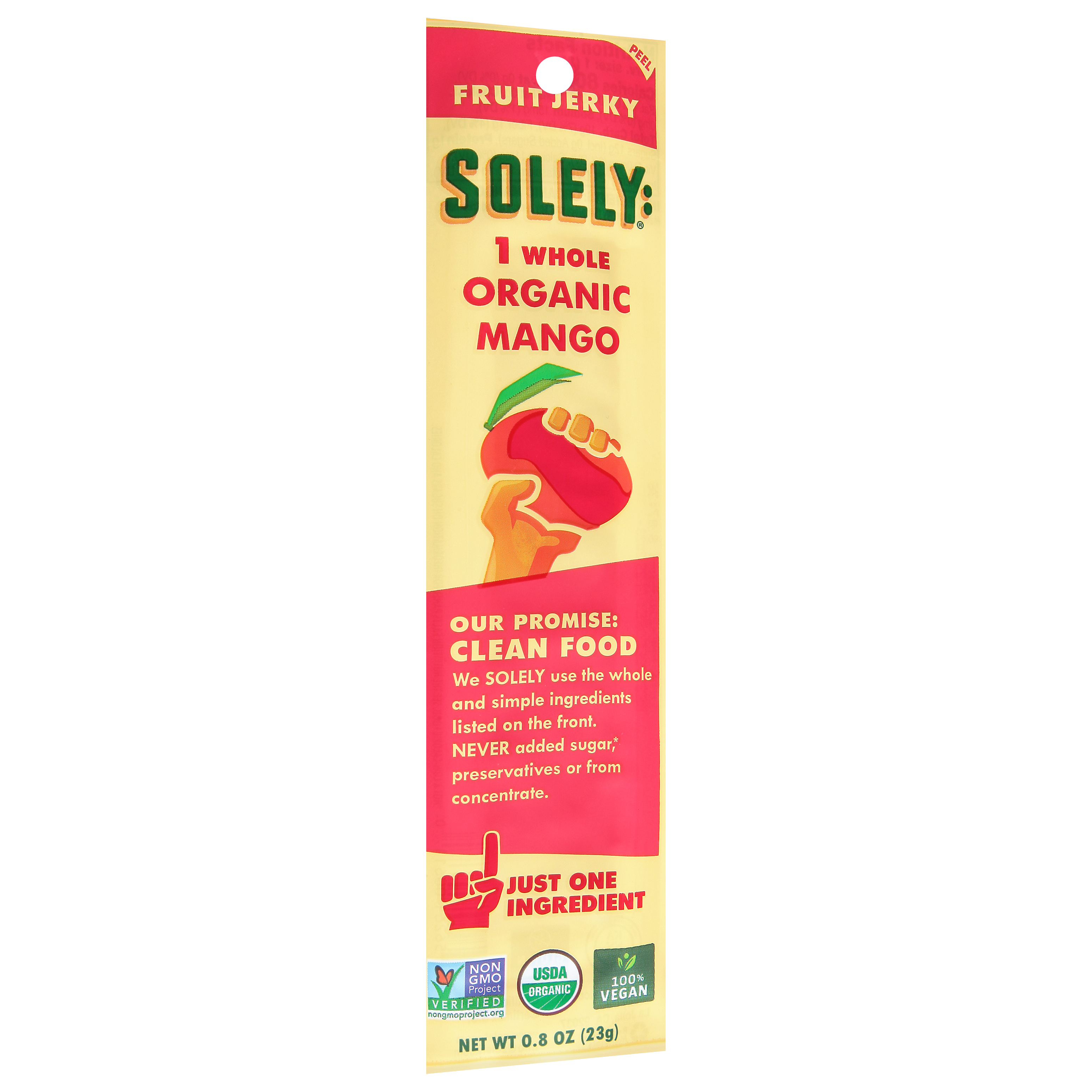 Solely Organic Mango Fruit Jerky