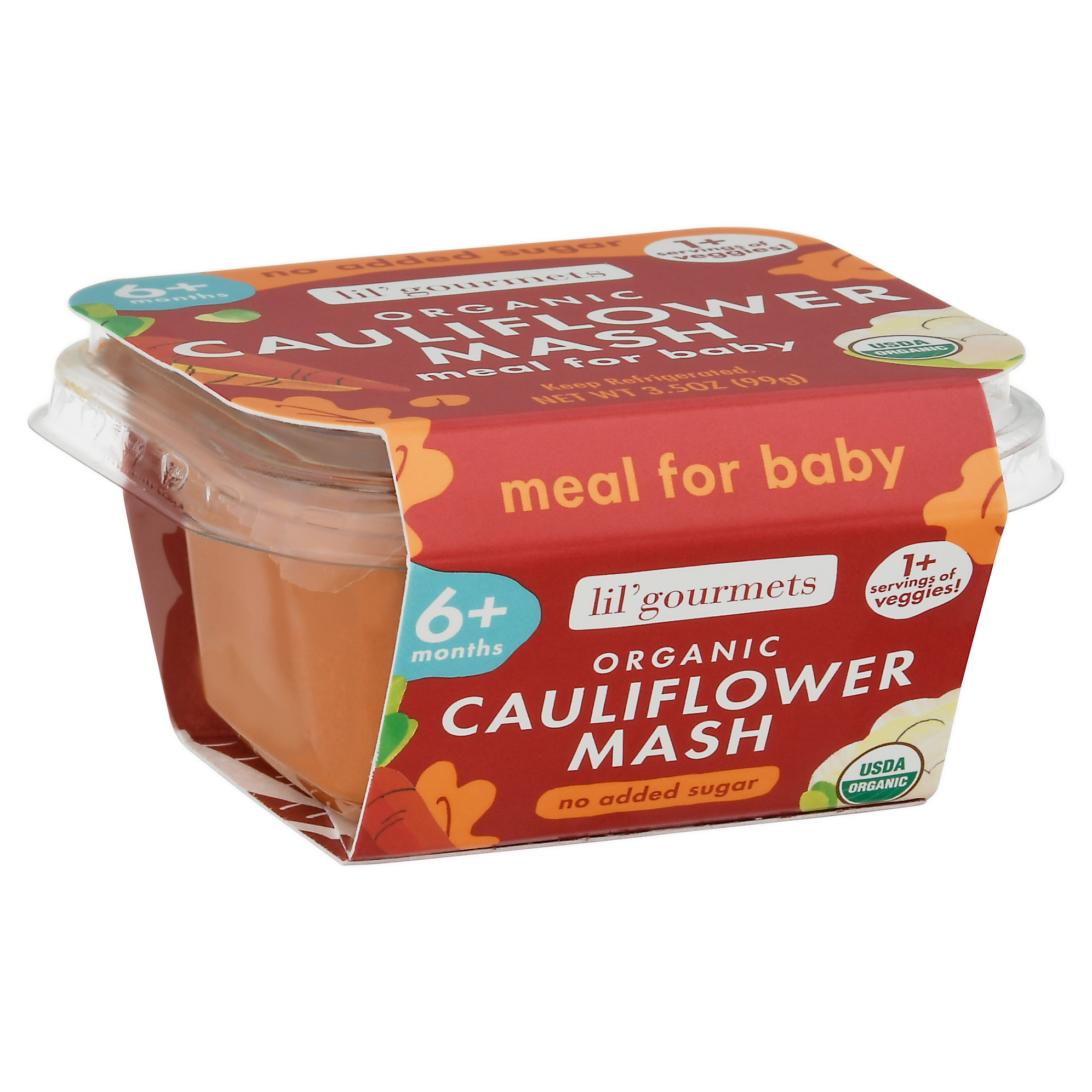 Lil' Gourmets 6+ Months Organic Cauliflower Mash Meal for Baby