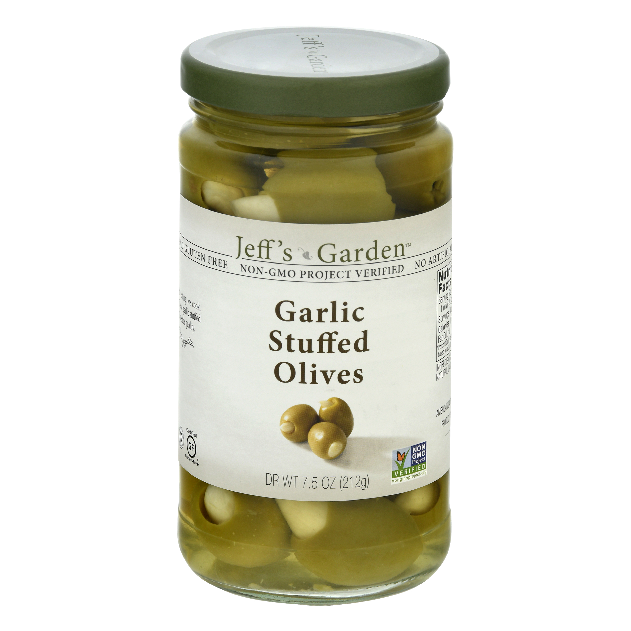 Jeff's Garden Garlic Stuffed Gluten Free Olives
