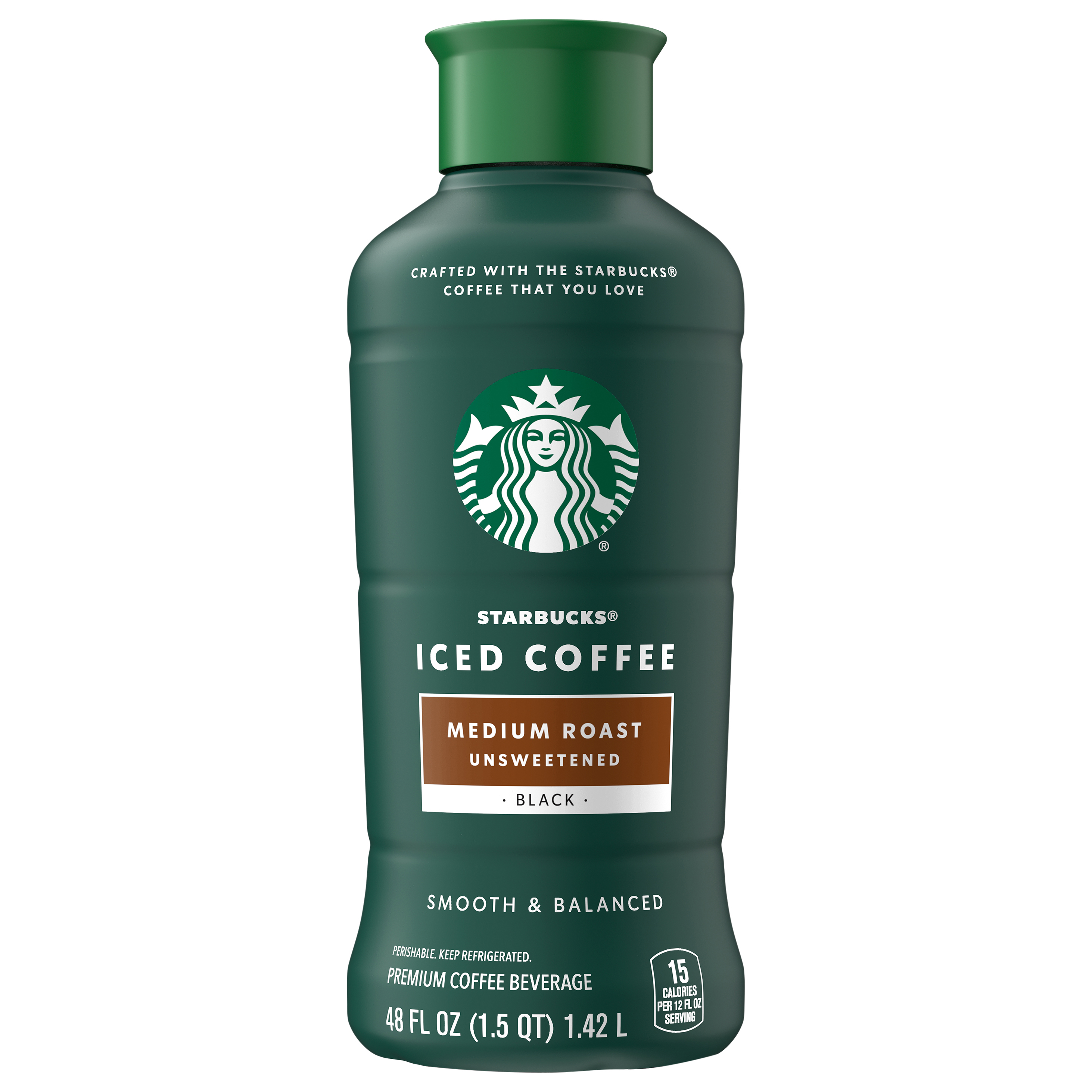 Starbucks Medium Roast Unsweetened Black Iced Bottled Coffee Drink,