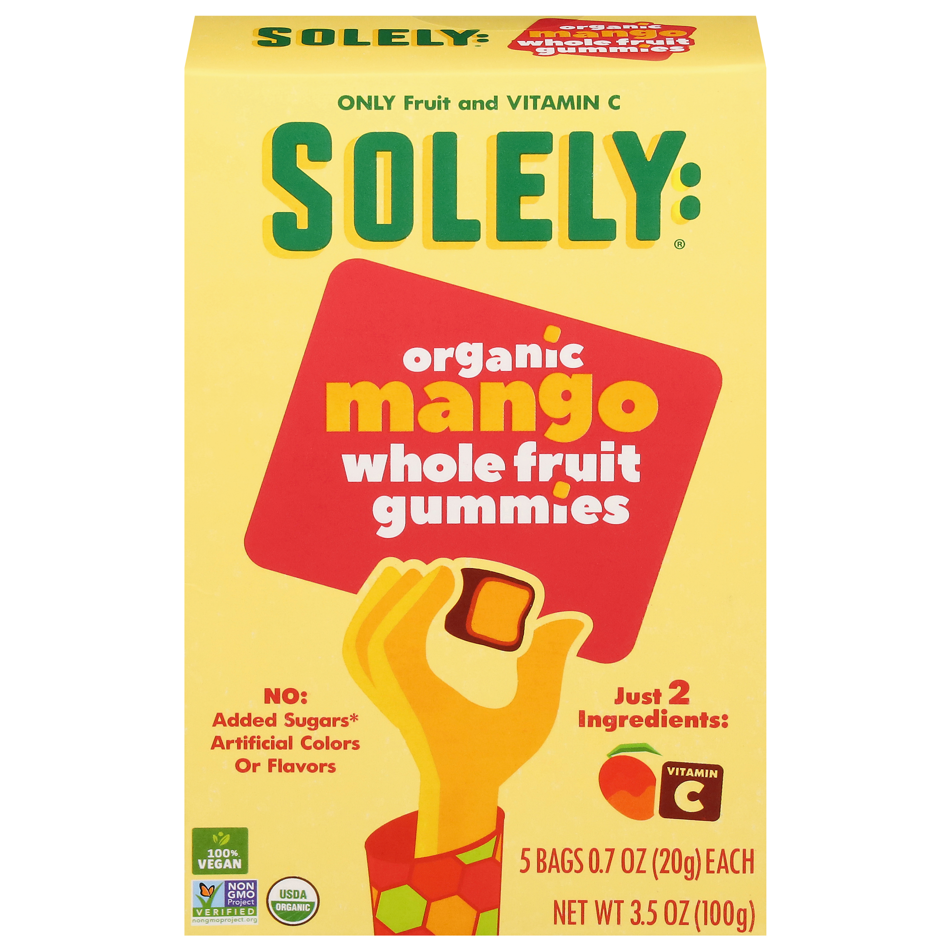 Solely Organic Whole Fruit Mango Gummies
