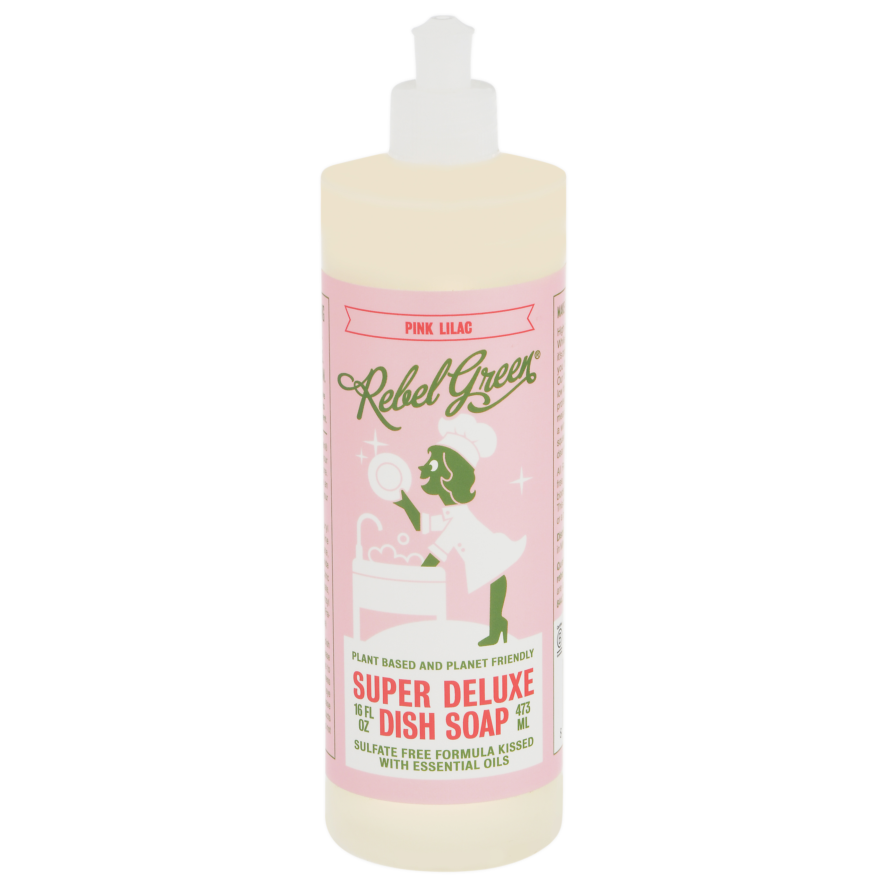 Rebel Green Super Deluxe Pink Lilac Dish Soap