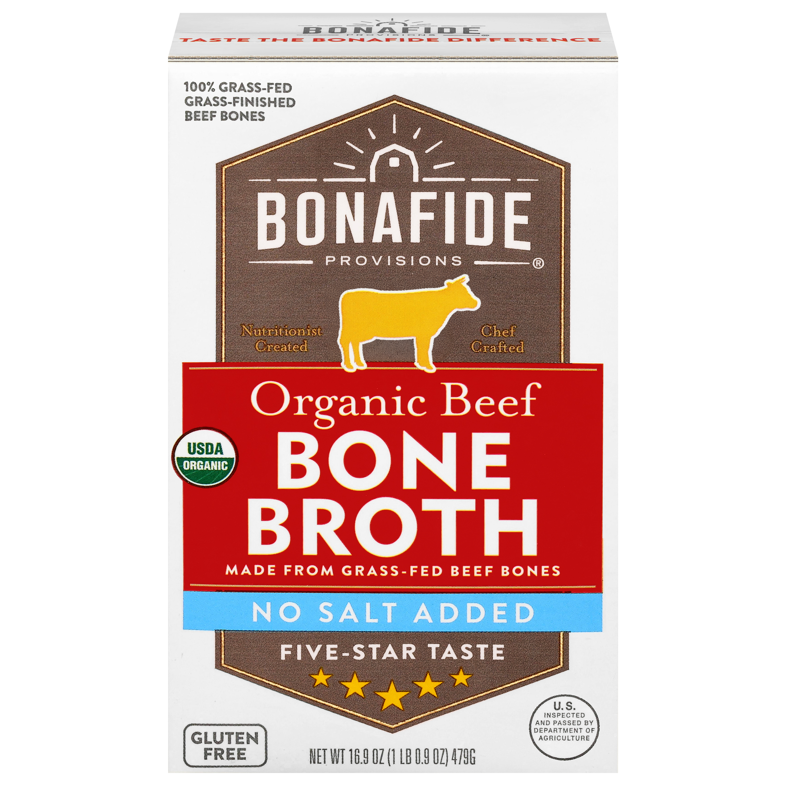 Bonafide Provisions Organic No Salt Added Beef Bone Broth