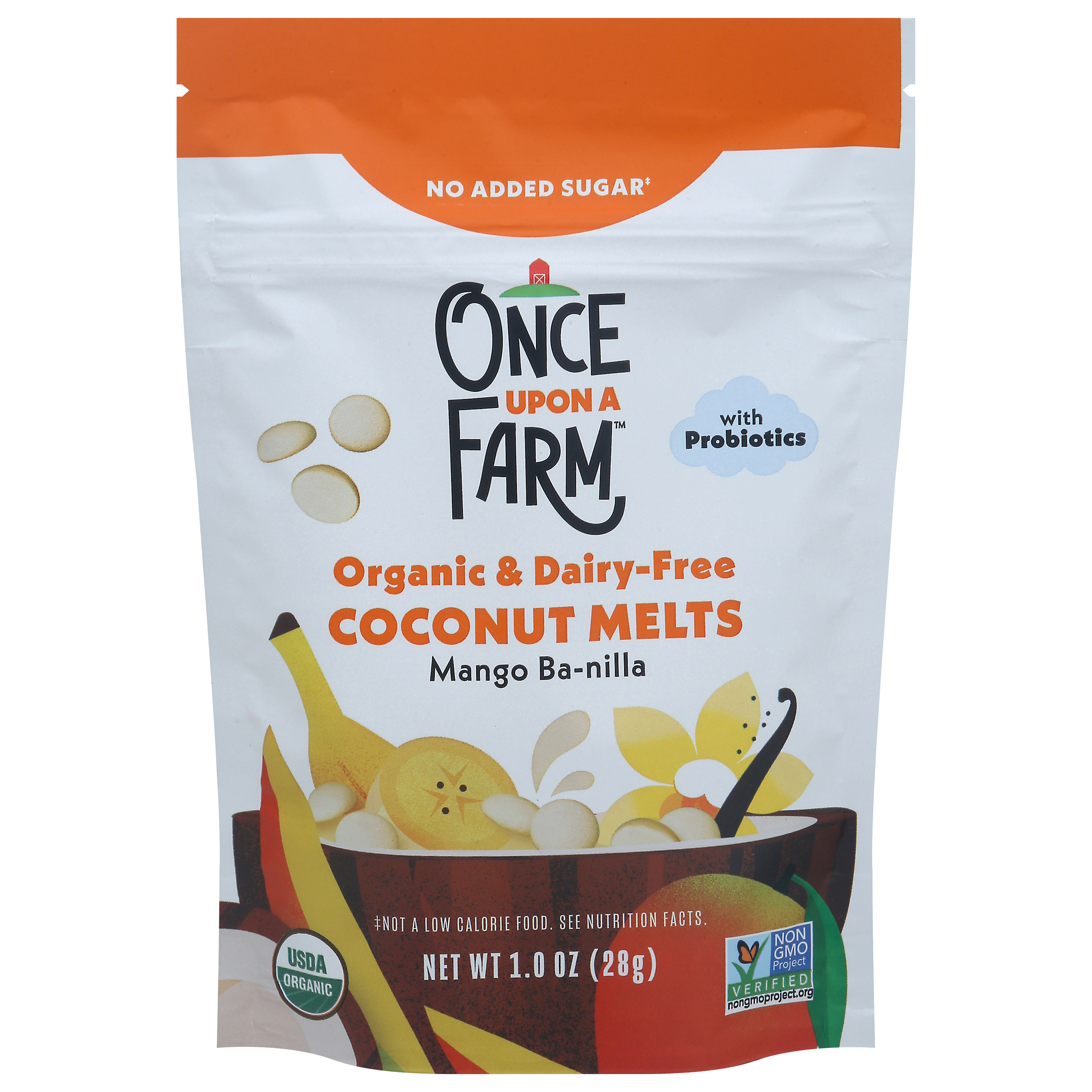 Once Upon a Farm Organic & Dairy-Free Mango Ba-nilla Coconut Melts