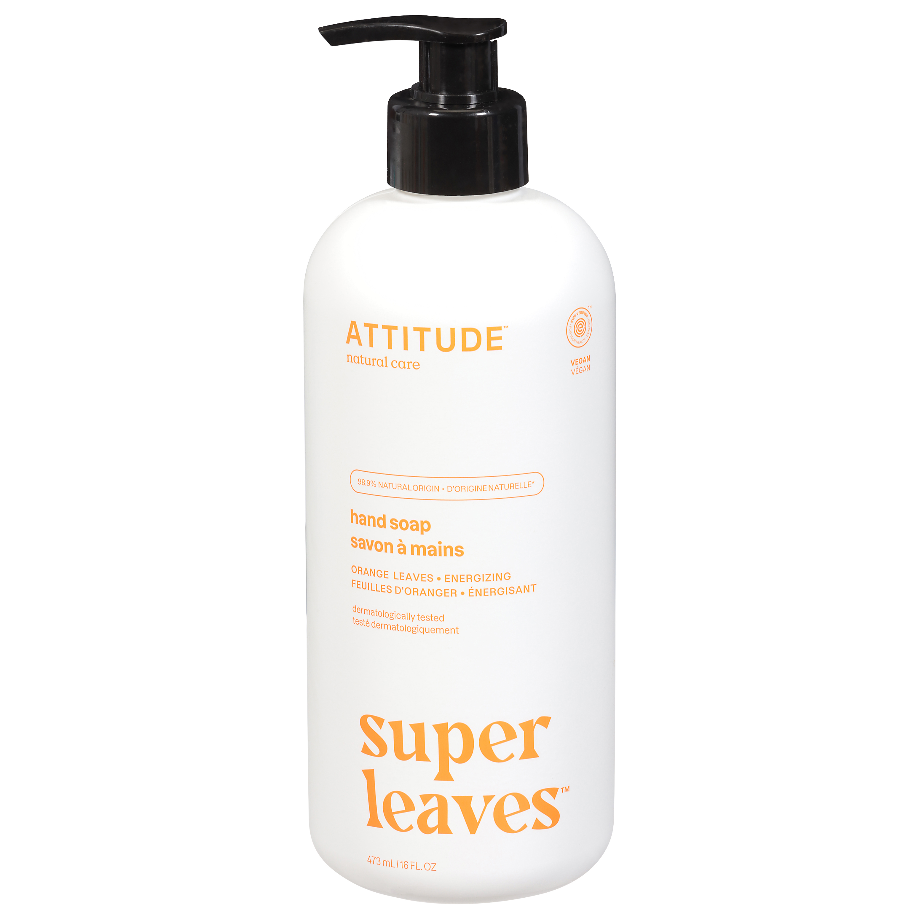 Attitude Super Leaves Orange Leaves Hand Soap