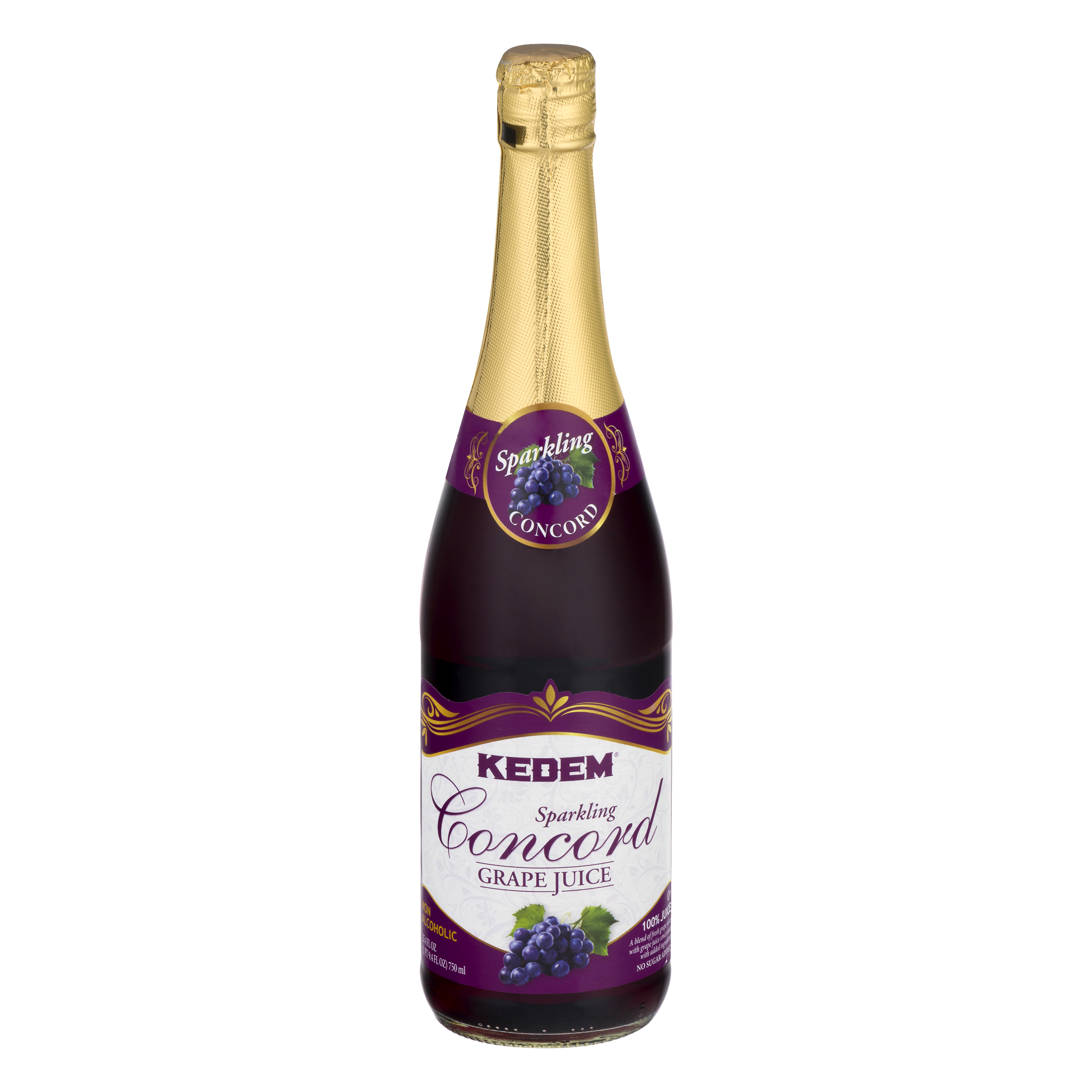 Kedem Non Alcoholic Sparkling Concord Grape 100% Juice