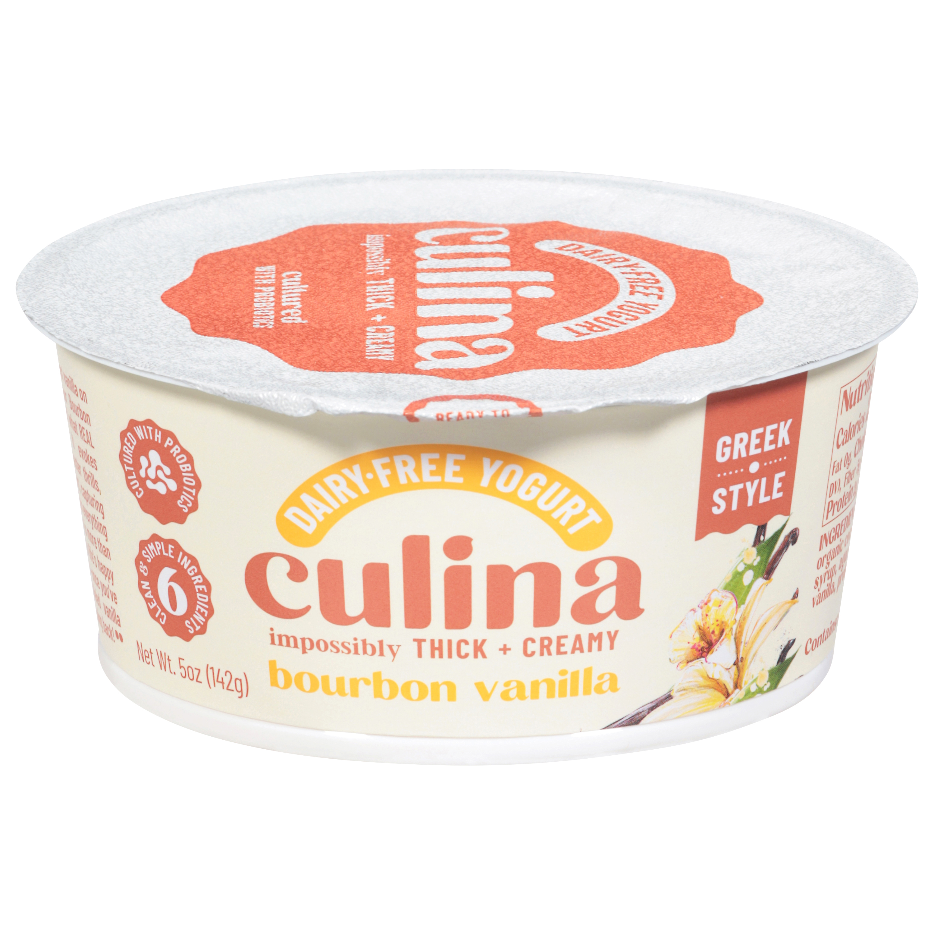 Culina Dairy-Free Greek Style Bourbon Vanilla Yogurt