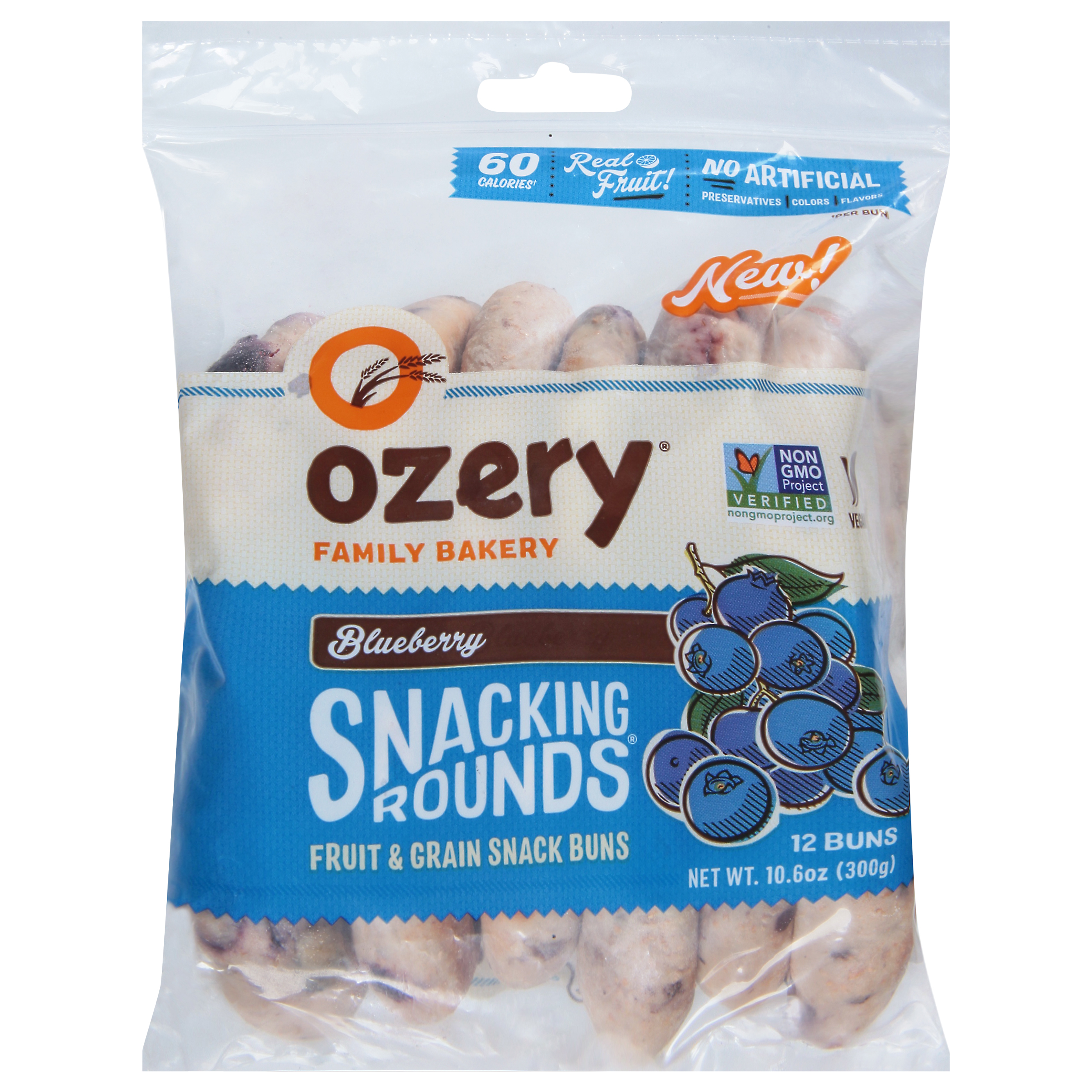 Ozery Fruit & Grain Blueberry Snacking Rounds