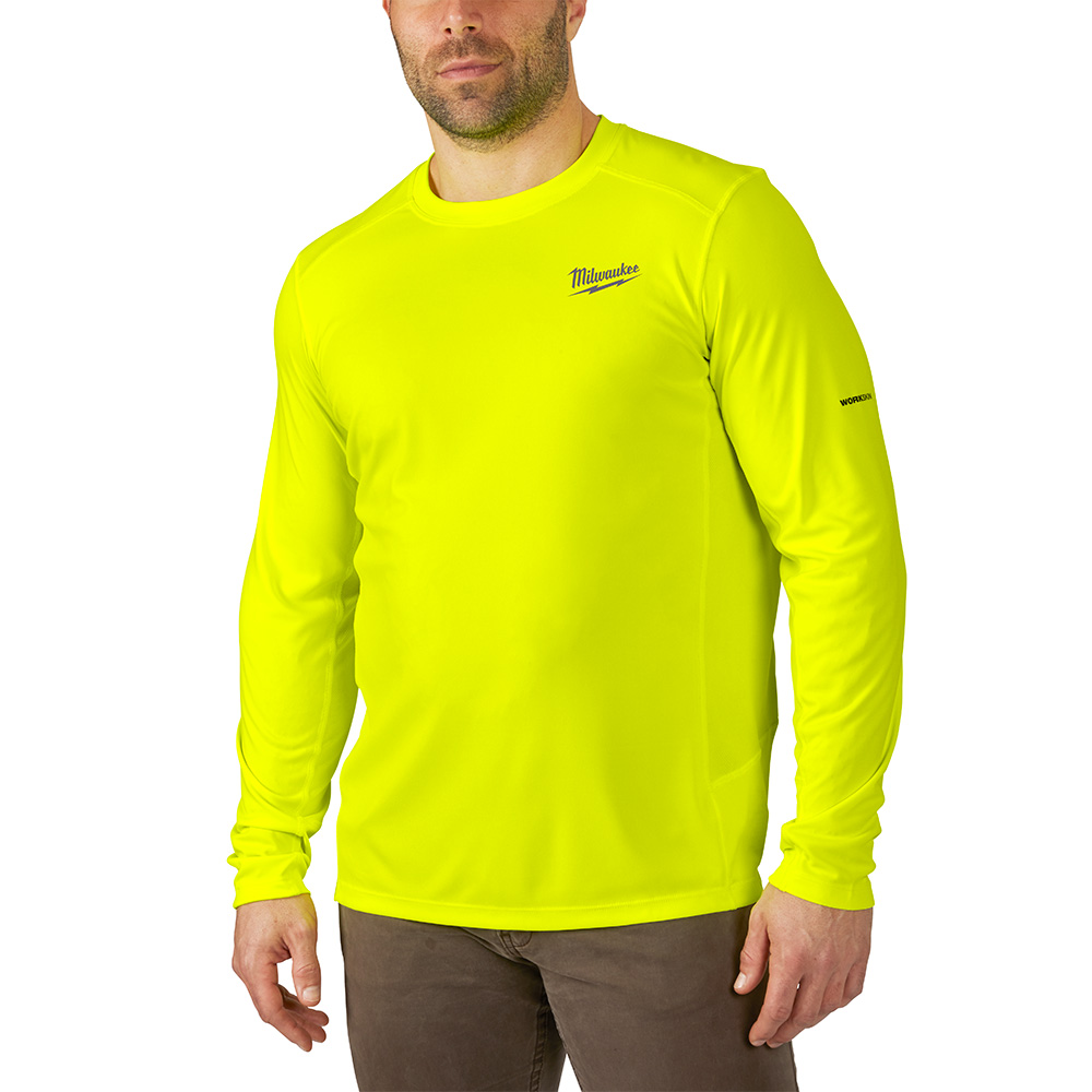 WORKSKIN Lightweight Performance Shirt - Long Sleeve - HI Vis XL