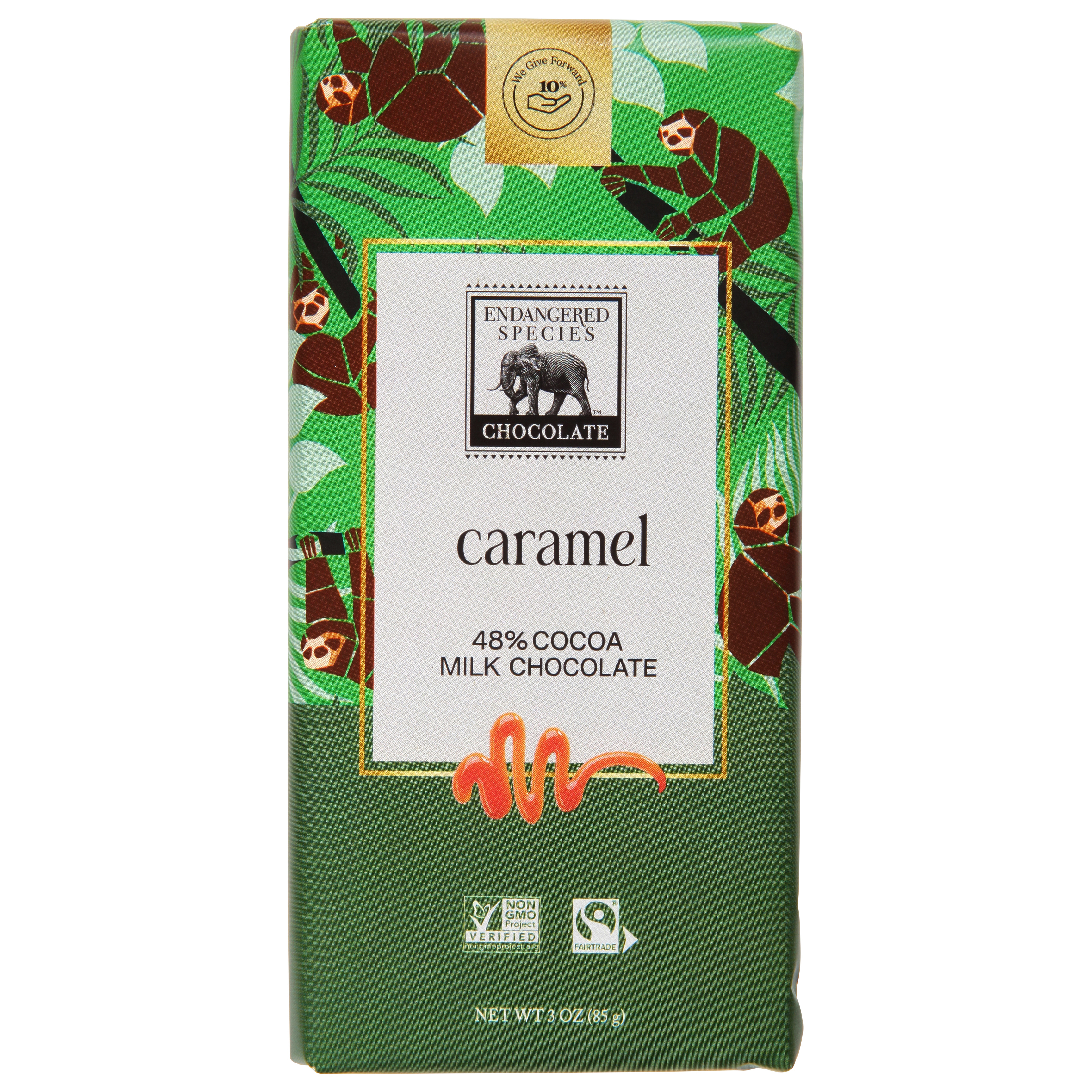Endangered Species 48% Cocoa Caramel Milk Chocolate