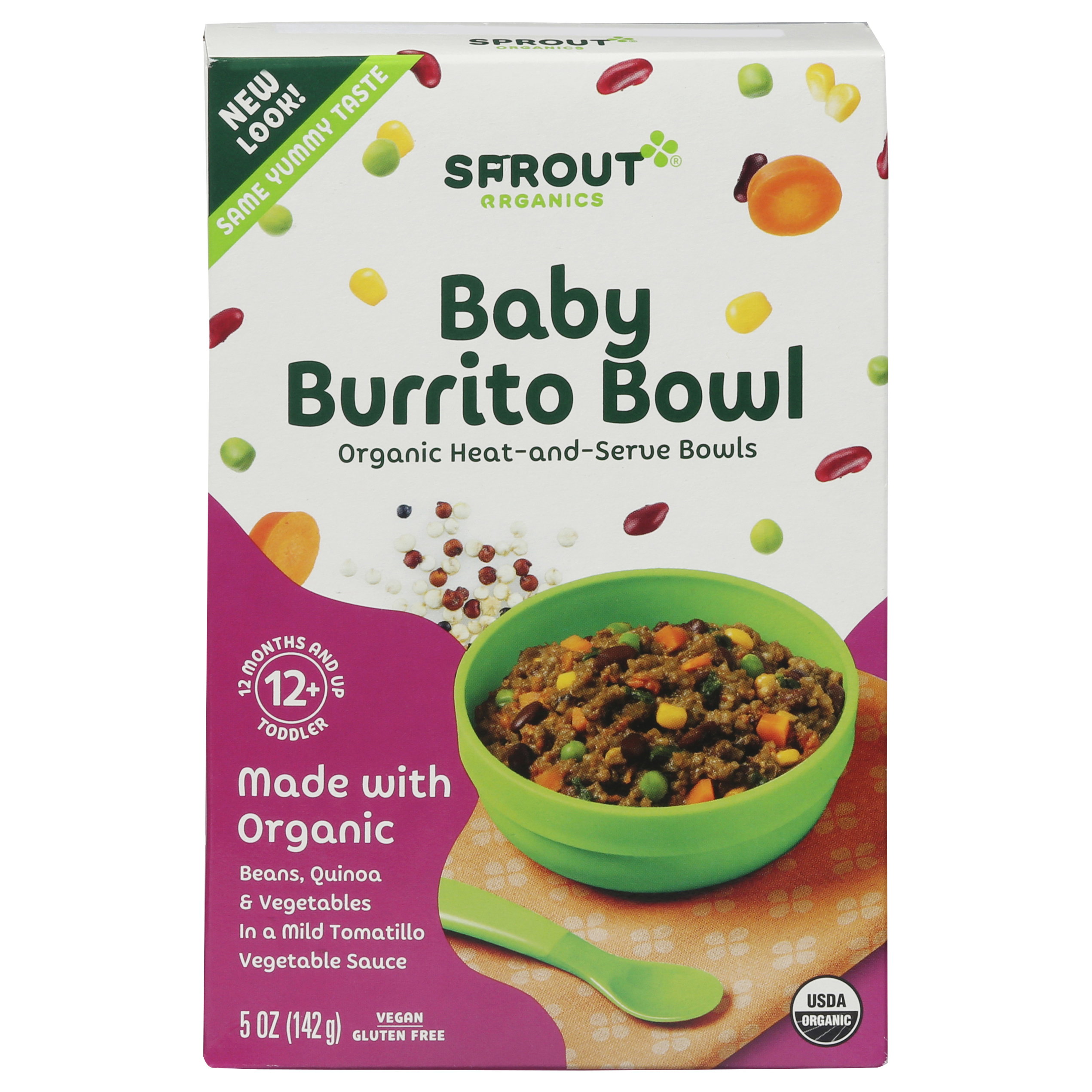 Sprout Organics Toddler (12+ Months and Up) Baby Burrito Bowl Toddler