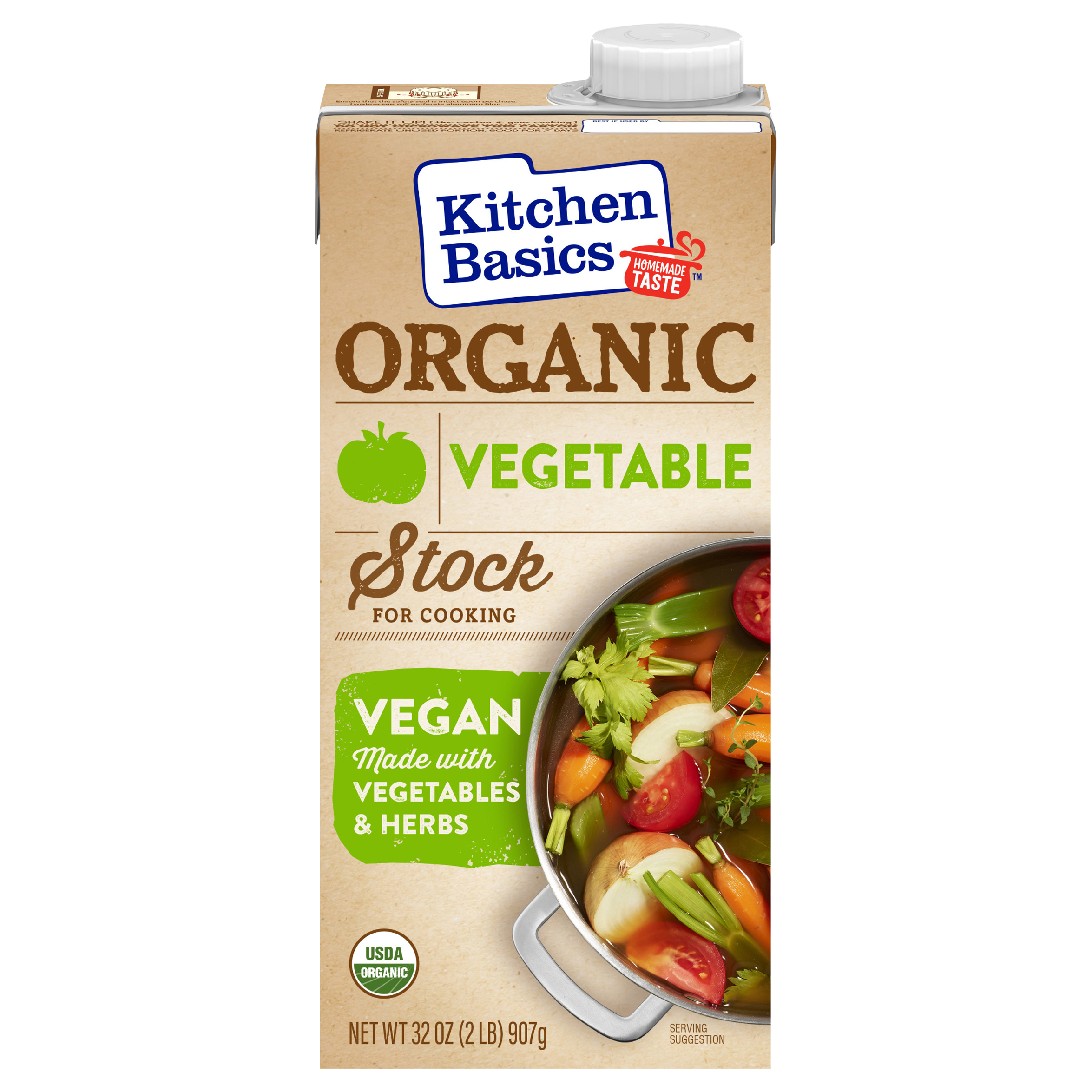 Kitchen Basics Organic Vegetable Stock 32 oz., Carton
