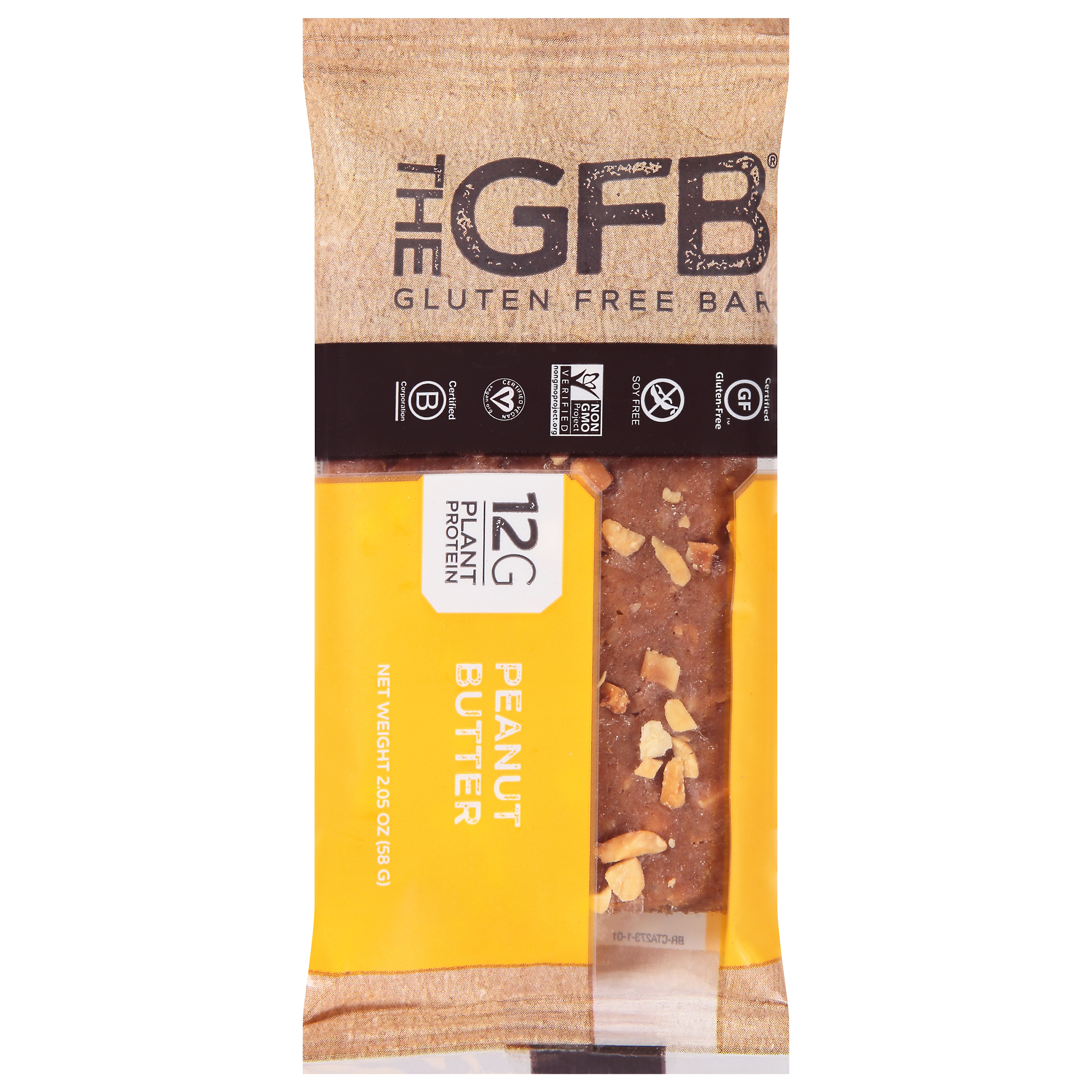 The Gfb Peanut Butter Gluten Free Bar 2.05 oz Wrapper