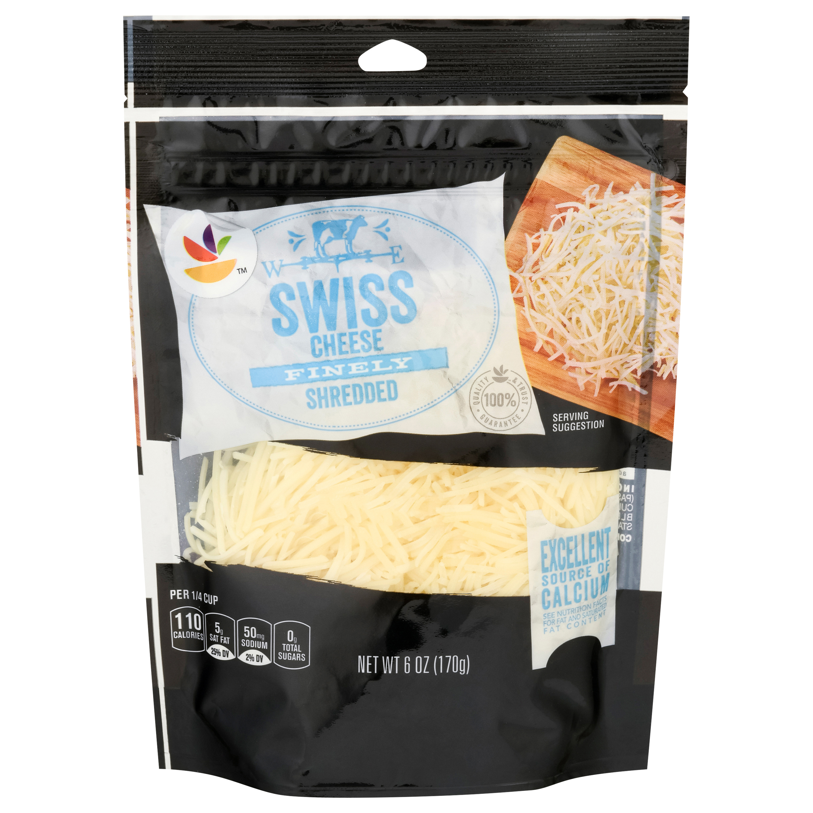 Hannaford Finely Shredded Swiss Cheese 6 oz