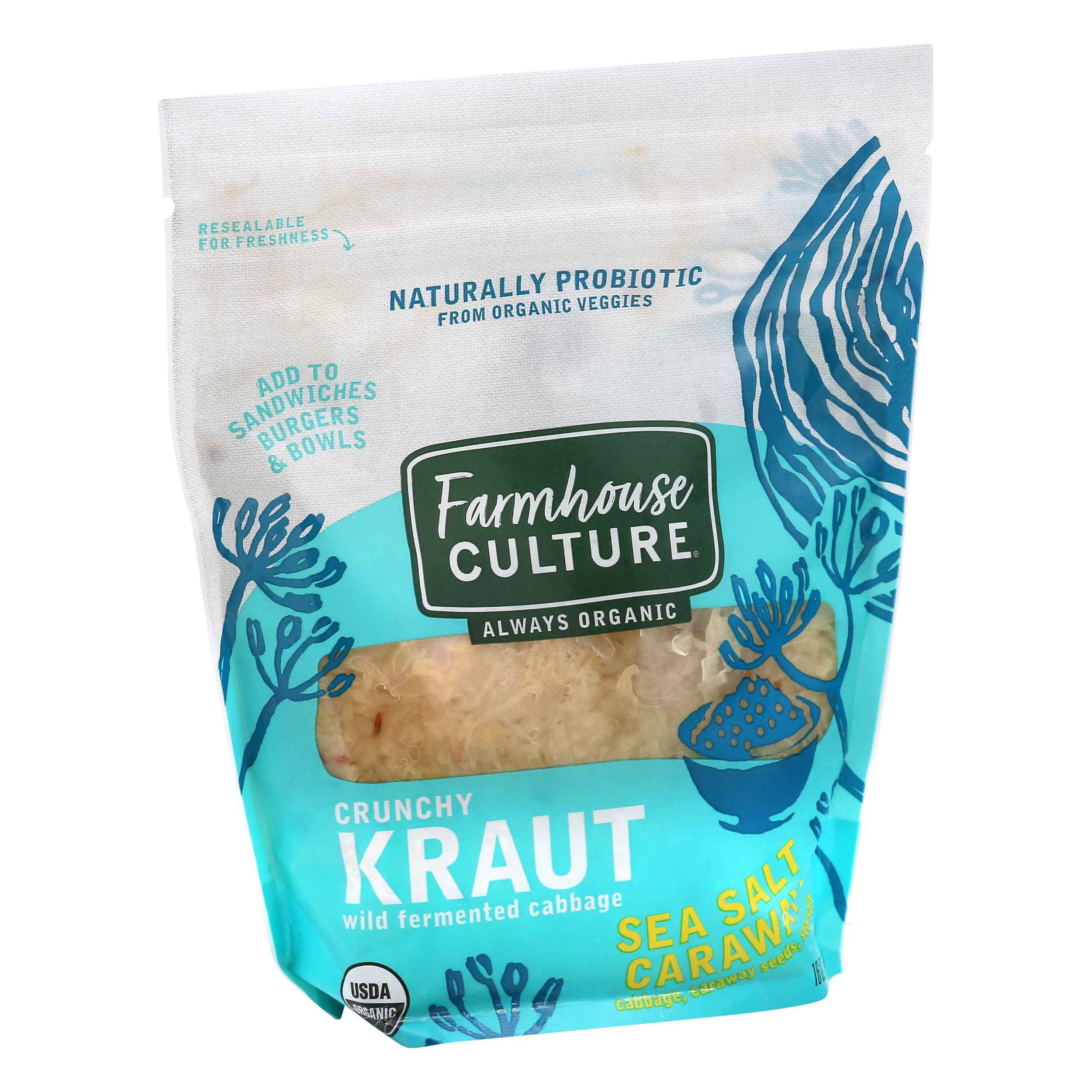 Farmhouse Culture Crunchy Sea Salt Caraway Kraut