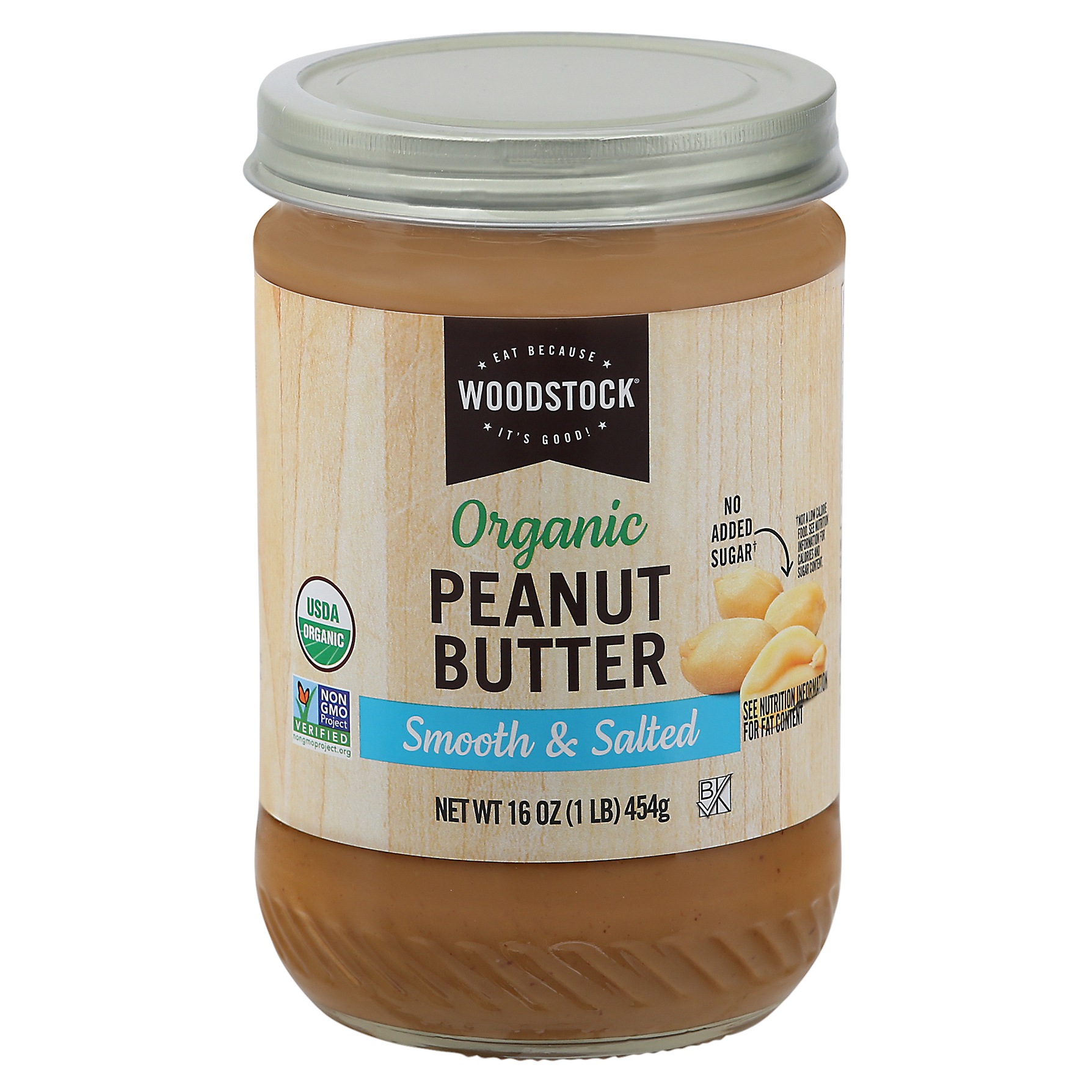 Woodstock Smooth & Salted Organic Peanut Butter