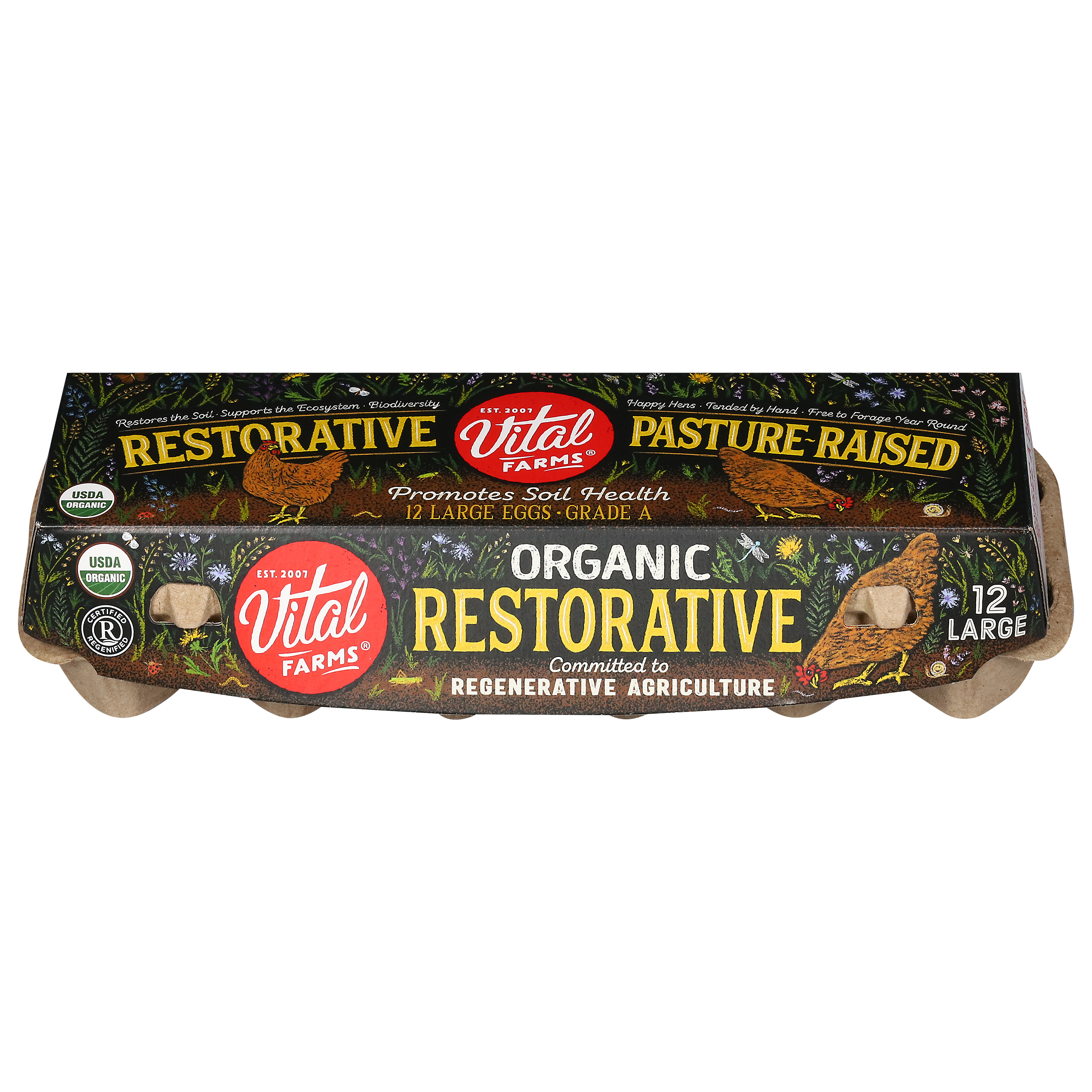 Vital Farms Organic Restorative Grade A Eggs Large