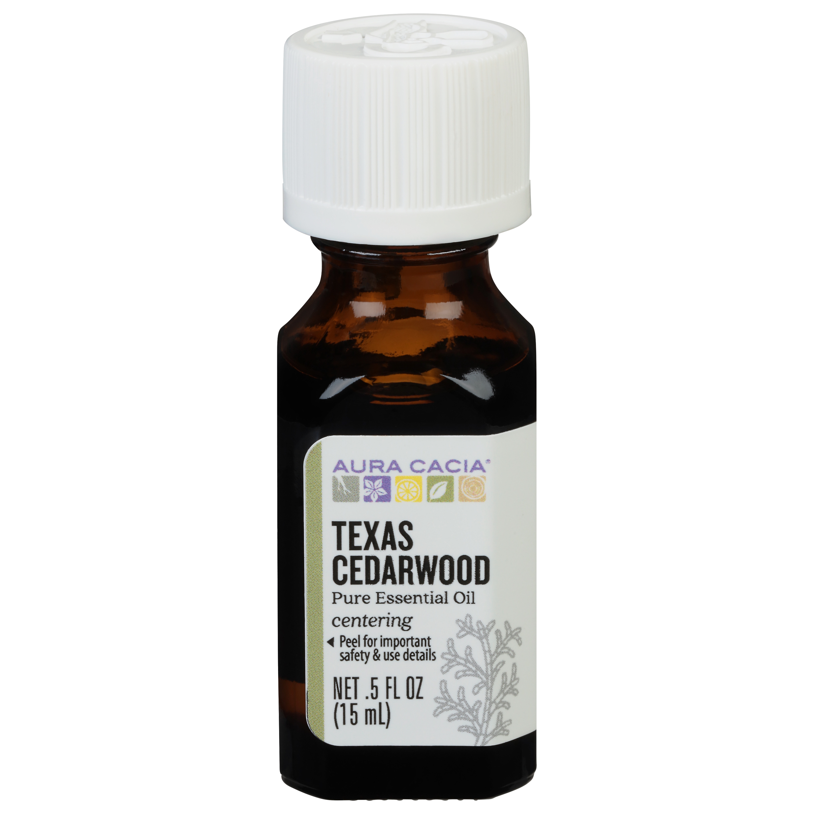 Aura Cacia Centering Texas Cedarwood Pure Essential Oil .5 fl oz