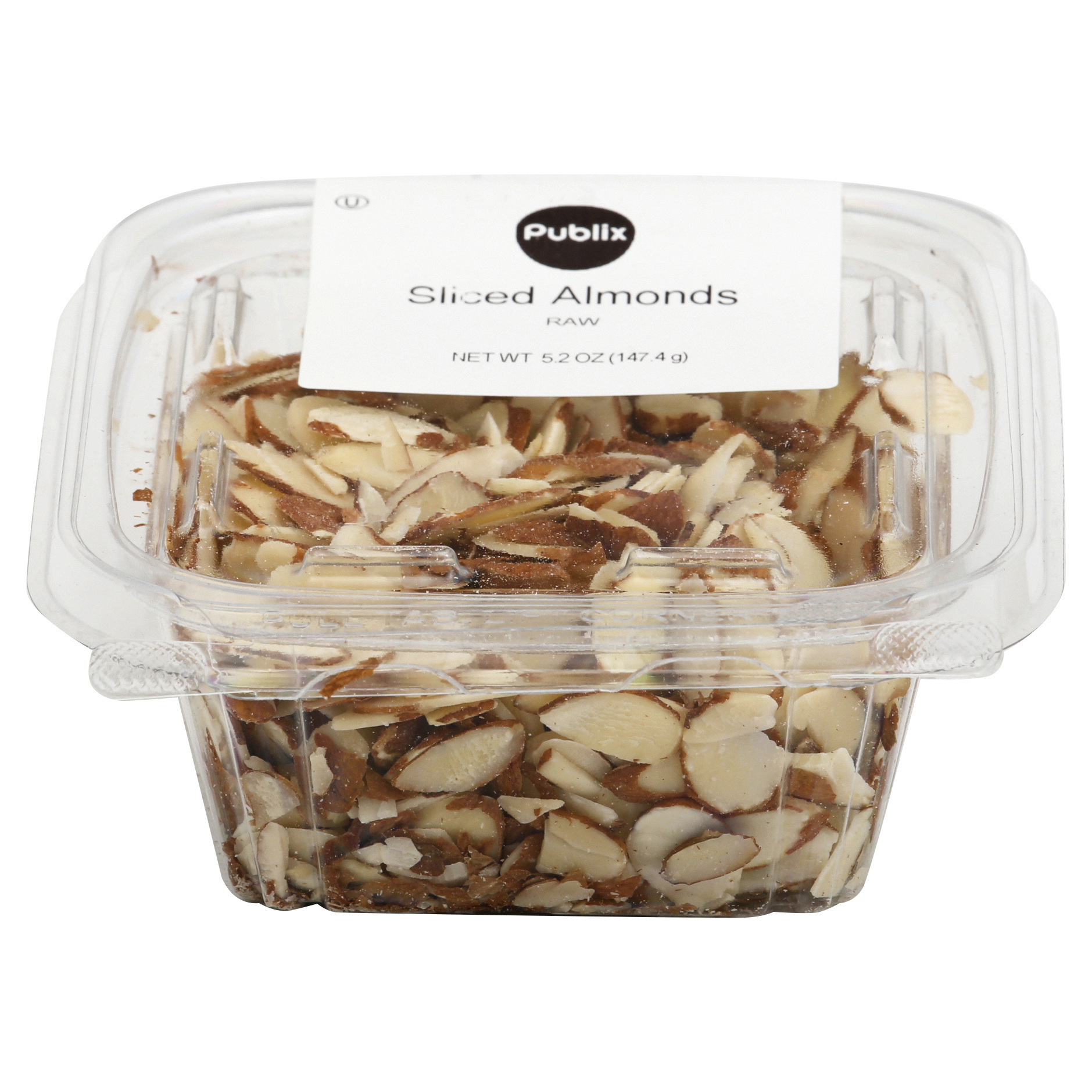 Publix Sliced Raw Almonds 5.2 oz CARTON